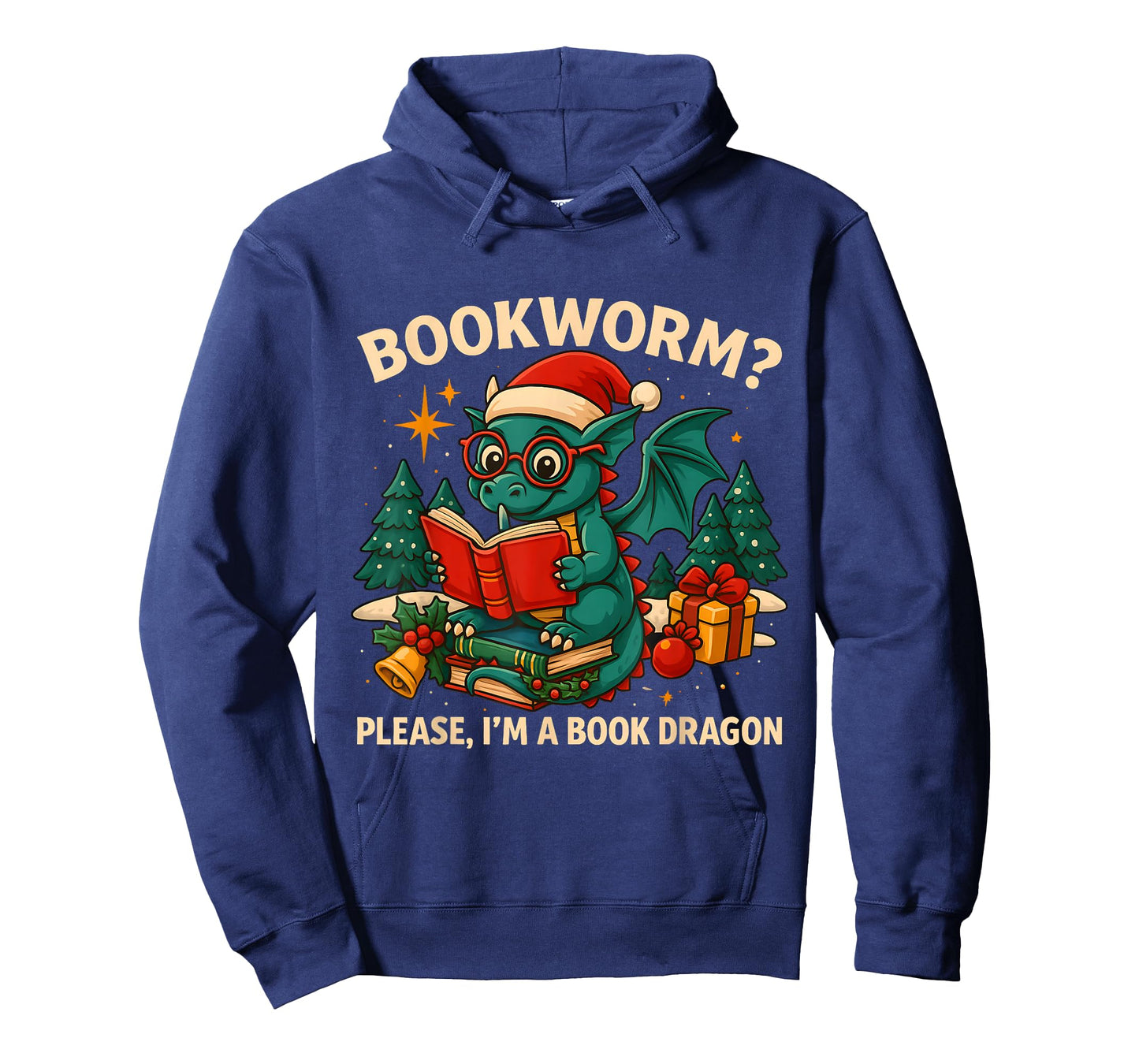 Book Dragon Christmas Reading Gift for Fantasy Lovers T-Shirt