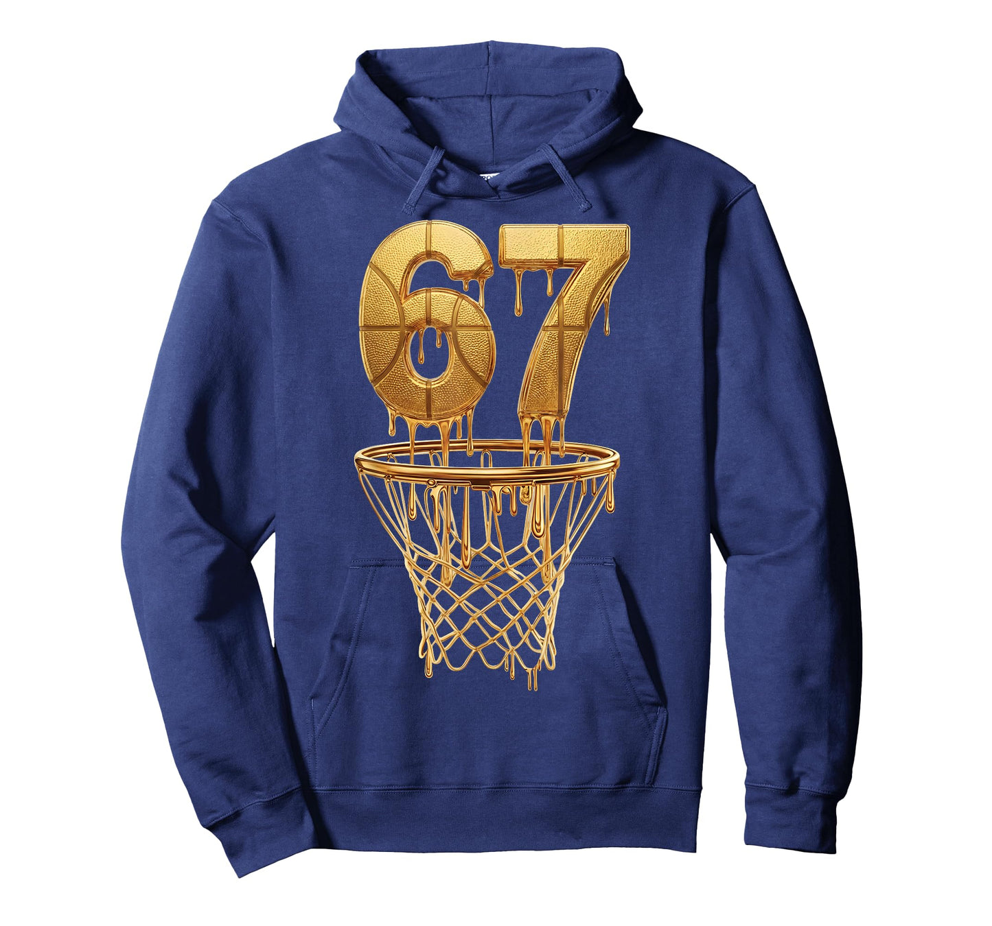 67 Gold Drip Basketball 6 7 Six Seven Meme Gen Alpha Slang T-Shirt