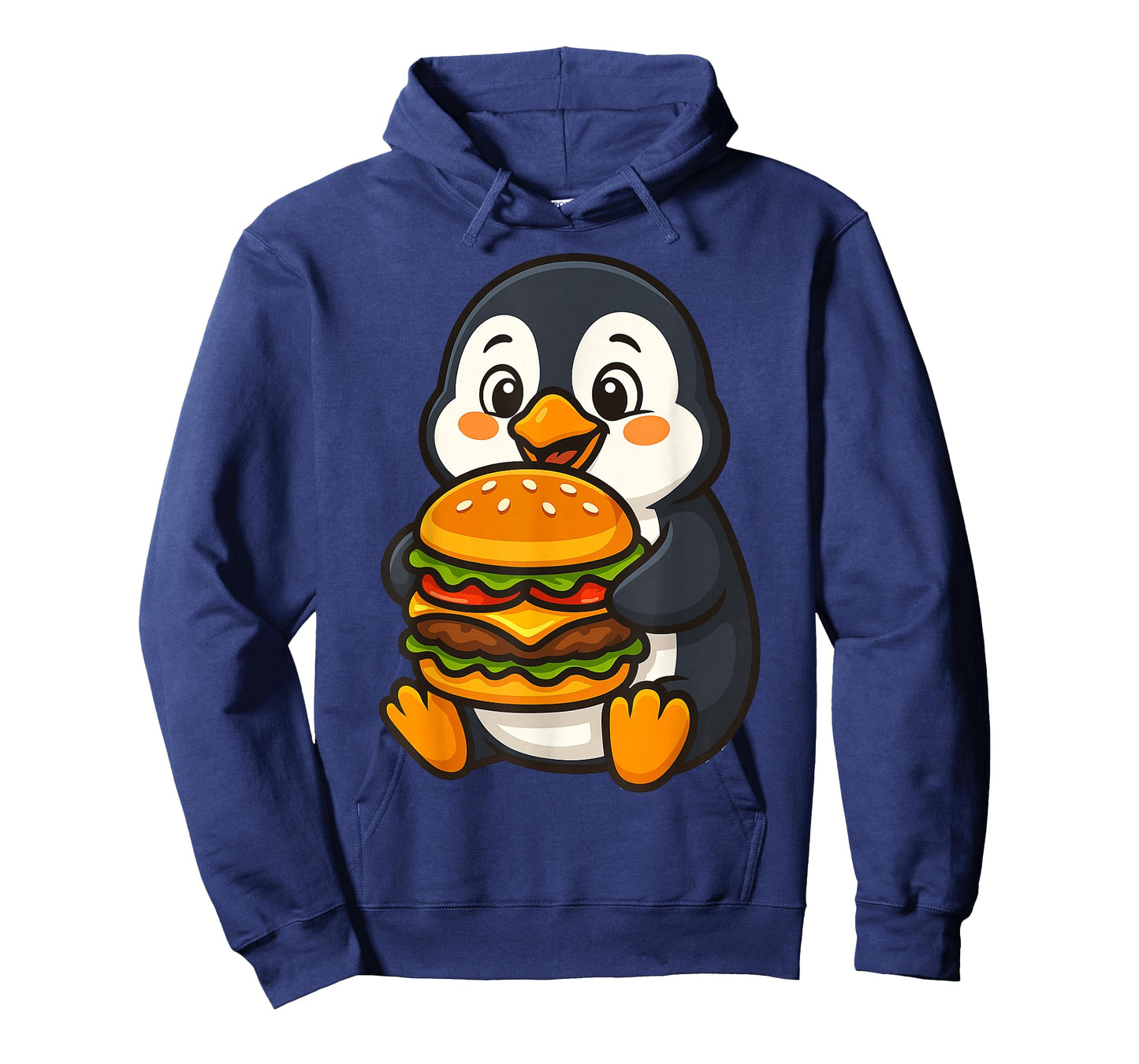 Penguin Eating a Hamburger T-Shirt