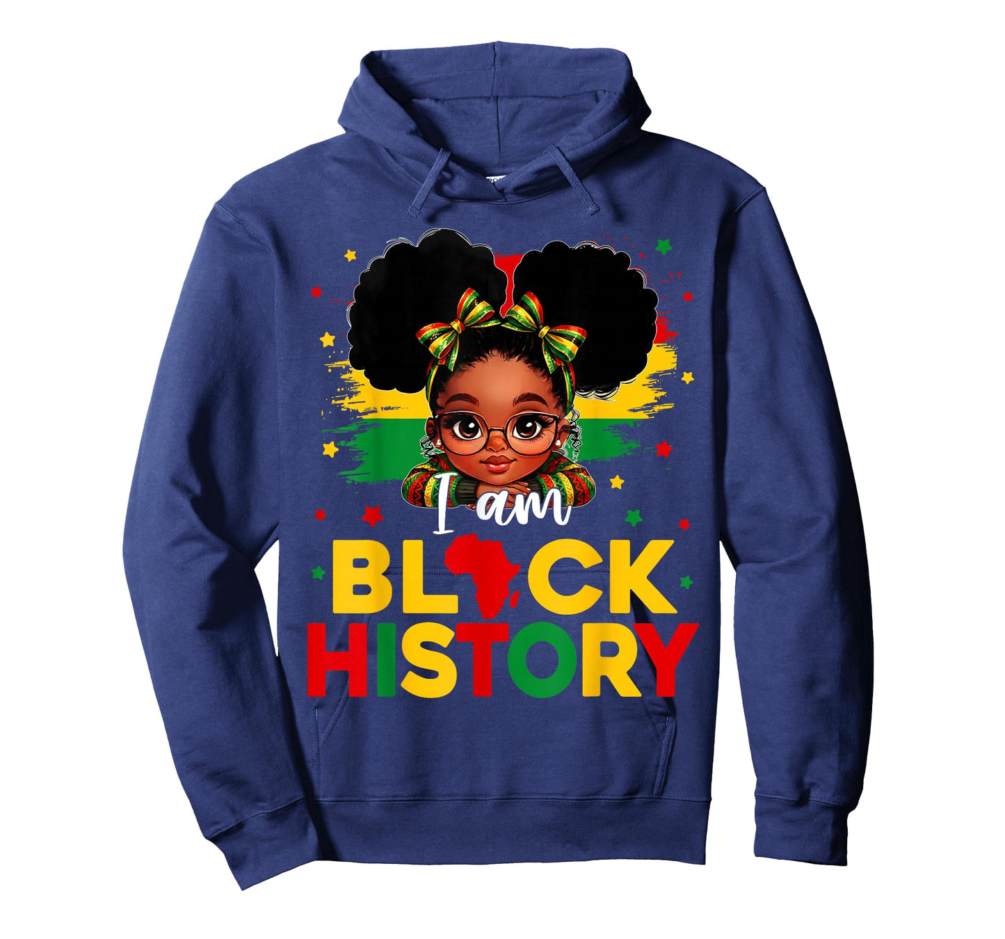 I Am Black History Coquette Pride African American Girl Kid T-Shirt