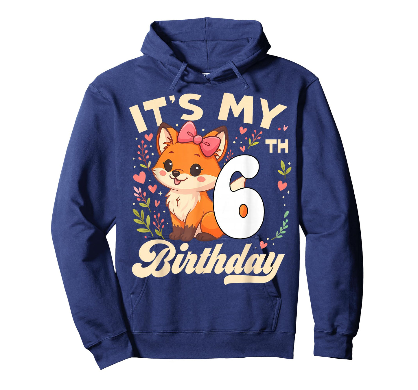 Fox Animal Lovers 6th Birthday Girl Fox B-Day 6 Years Old T-Shirt