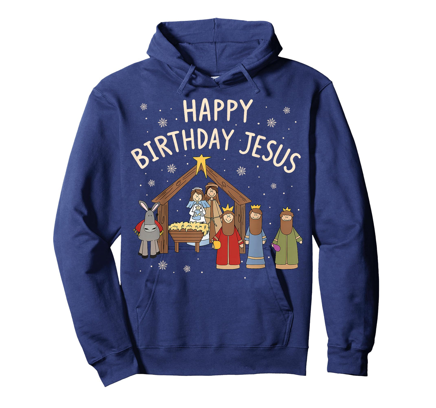 Nativity Happy Birthday Jesus Christmas Christian T-Shirt