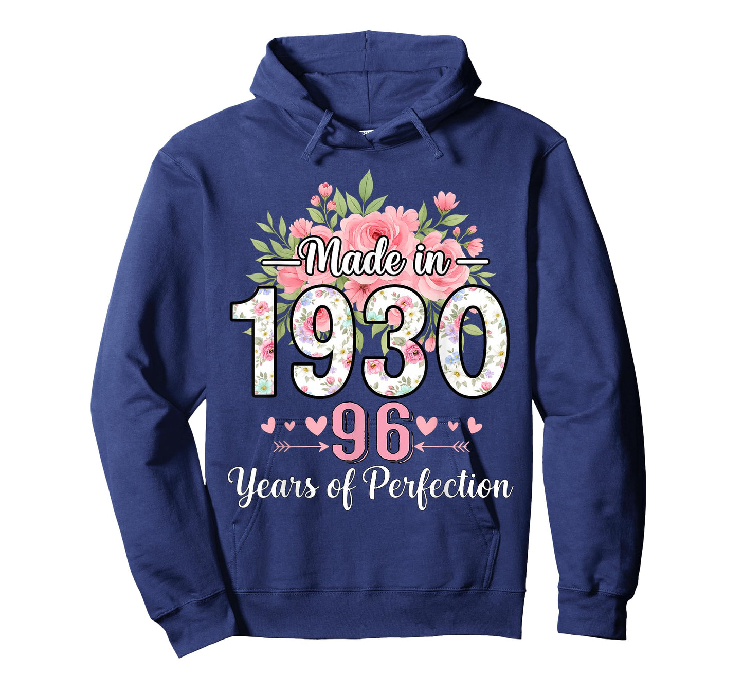 Made in 1930 Floral 96th Birthday Gifts Women 96 Years Old T-Shirt