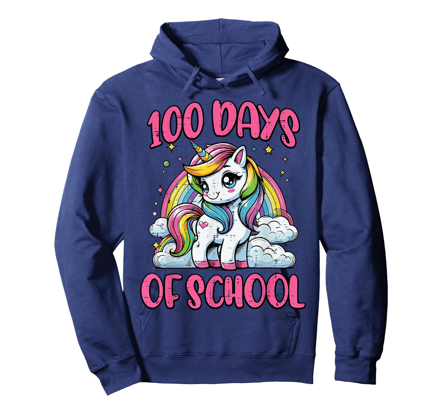 100 Days of School Unicorn Cute 100th Day Girls Kids Toddler T-Shirt