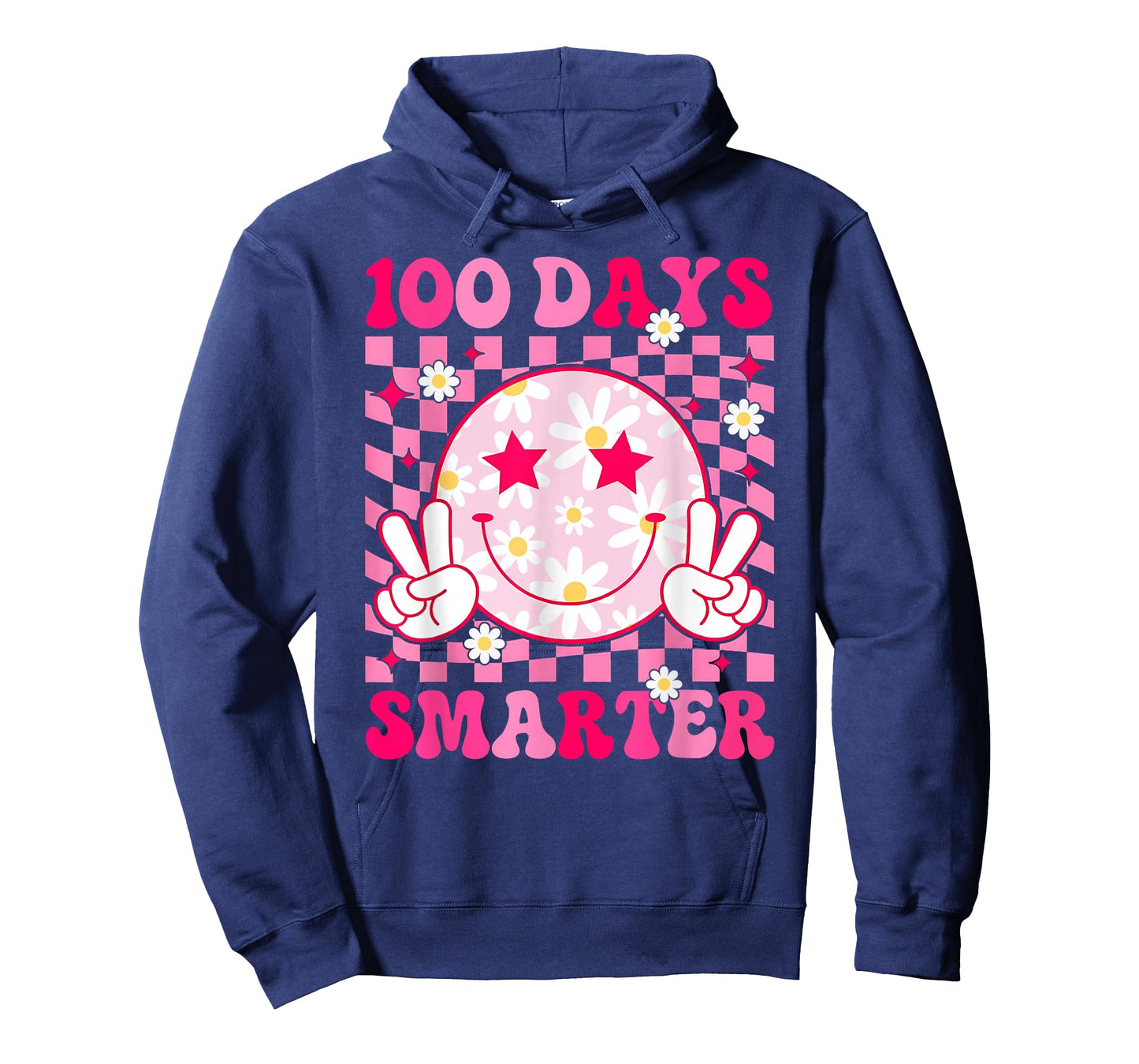 100 Days Smarter 100th Day of School Smile Face Teacher Kids T-Shirt