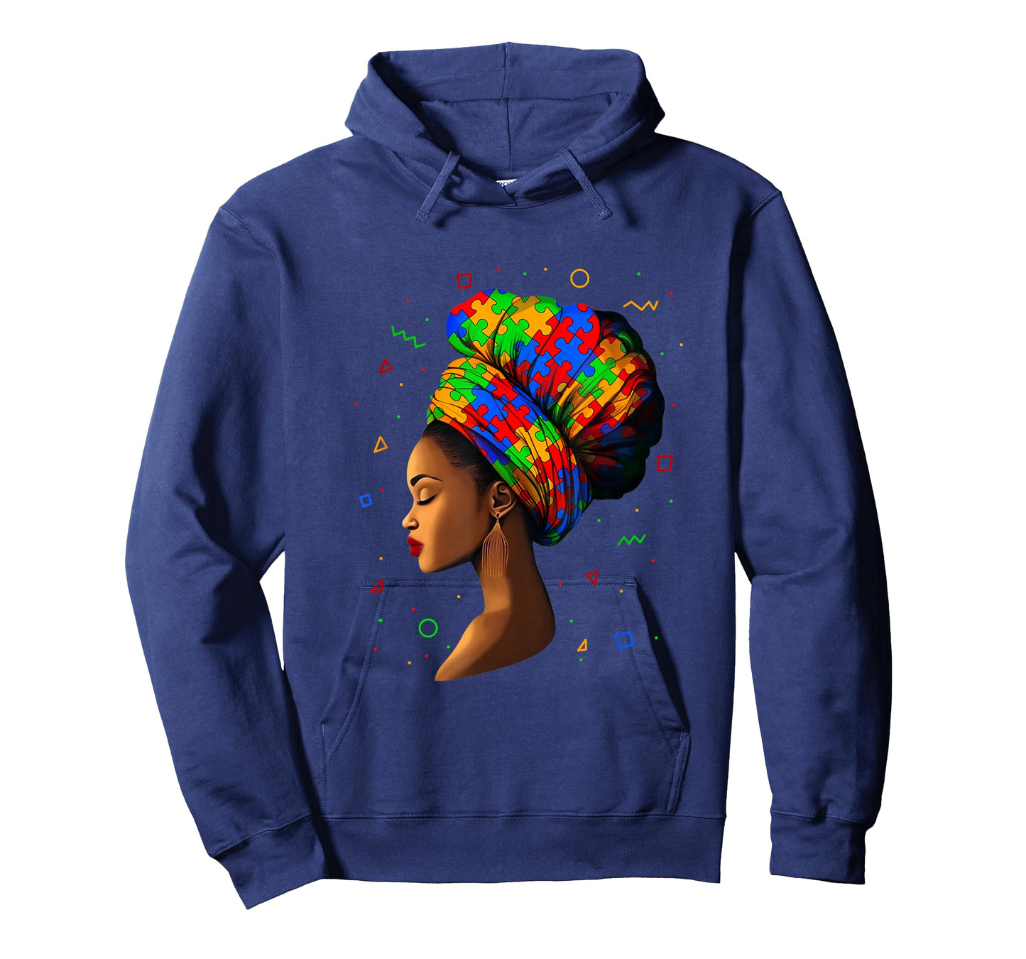 Black History Month Autism Awareness Melanin Woman Puzzles T-Shirt