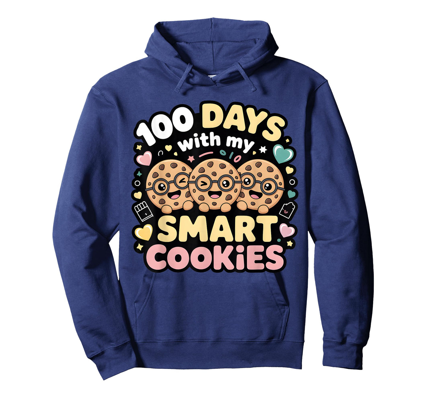 Retro Teacher Smart Cookies 100 Days of School for Women Men T-Shirt