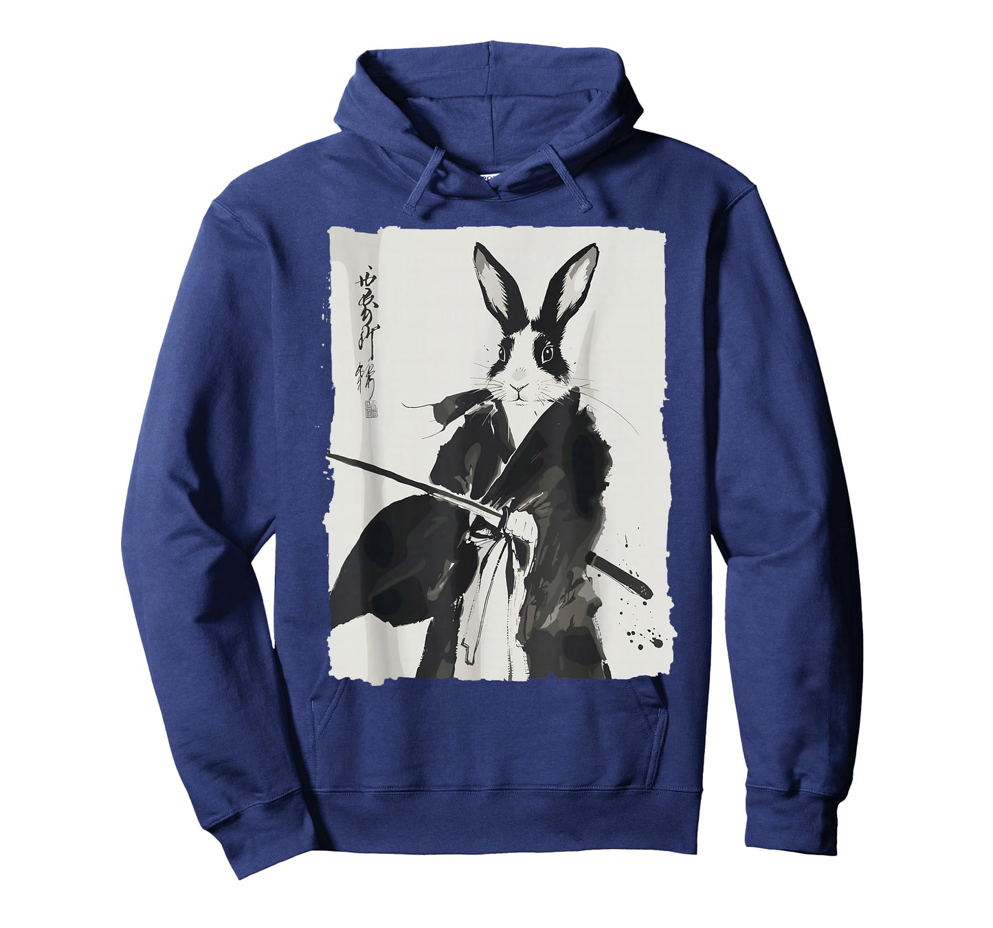 Samurai Bunny Shirts for Women Men Vintage Graphic Japanese T-Shirt