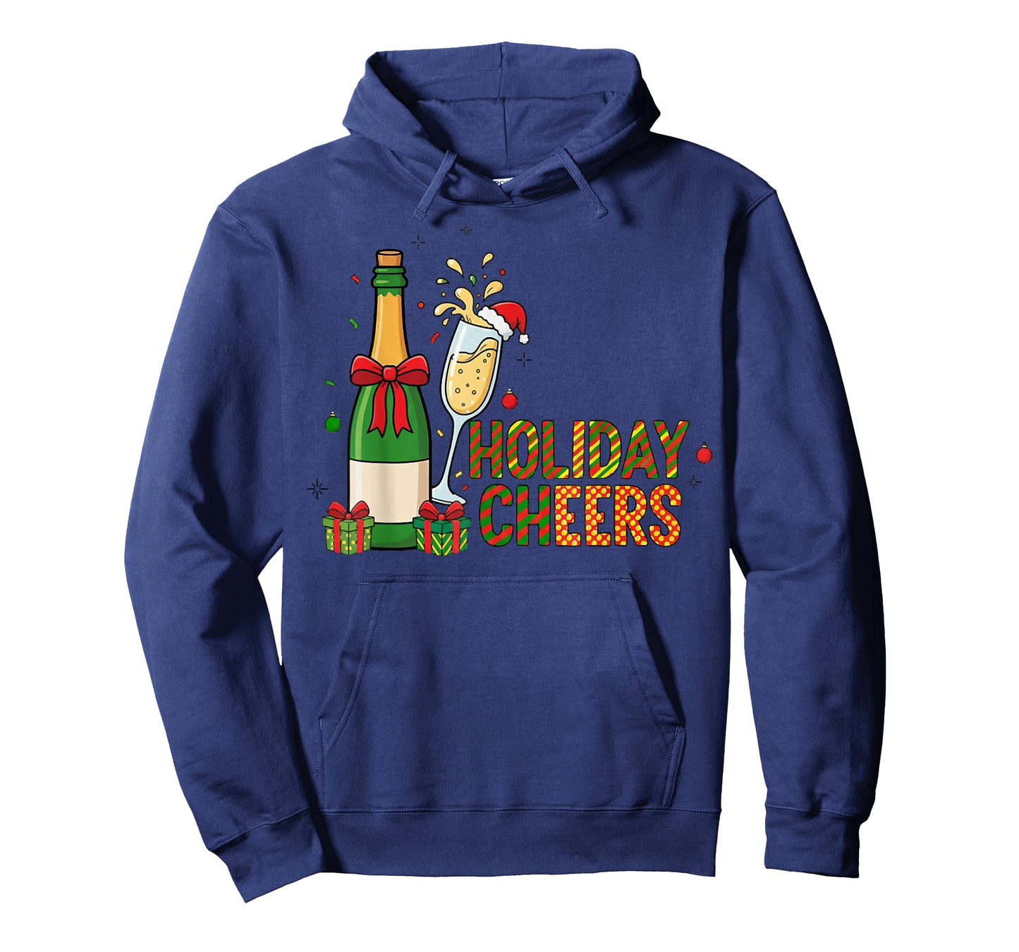 Christmas Holiday Cheers, Christmas Champagne, Drink Lover T-Shirt