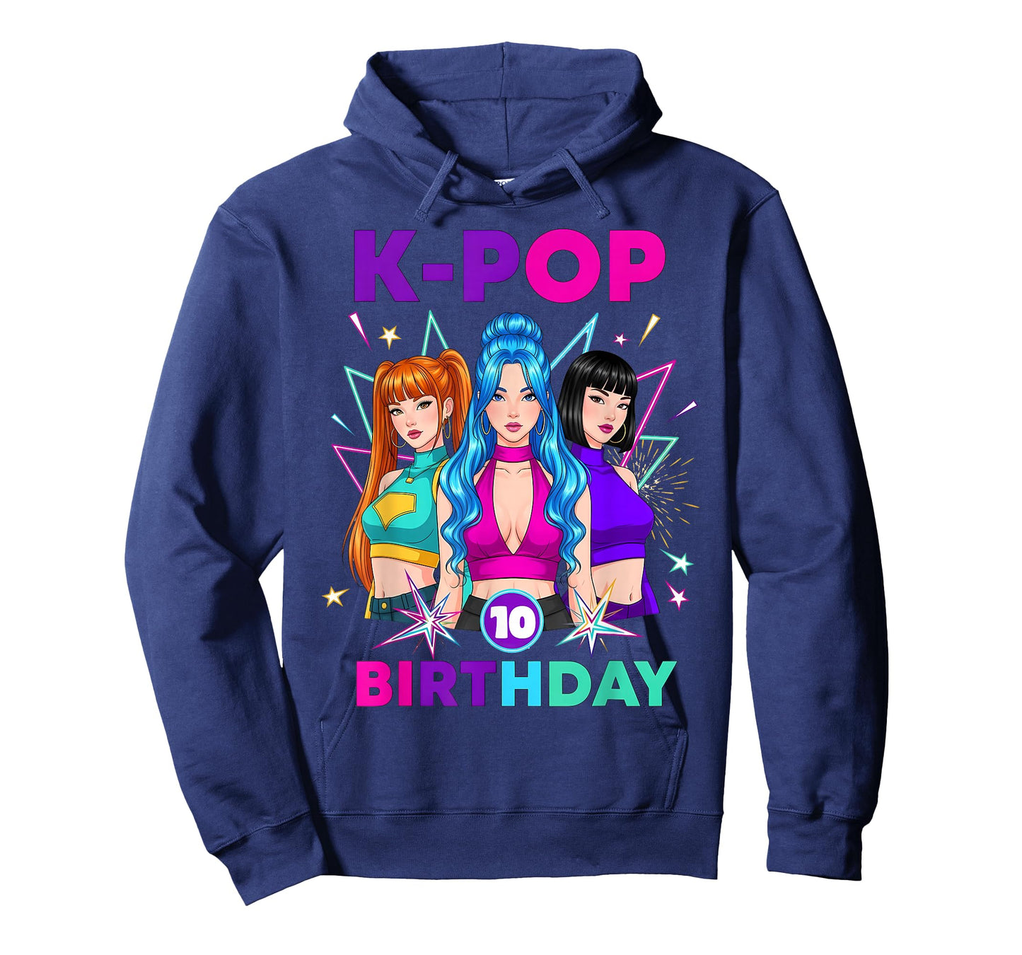 10 Years Old Birthday K Pop Kids 10th Birthday Girls K-pop T-Shirt