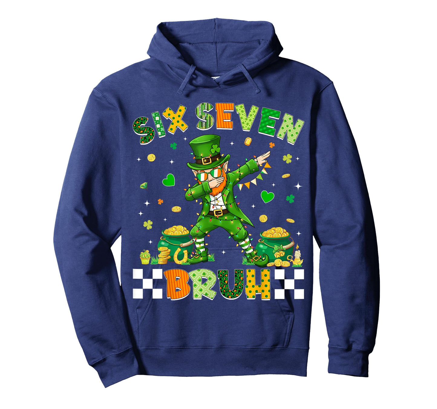 St Patricks Day Bruh 67 Meme Six Seven Dabbing Leprechaun T-Shirt