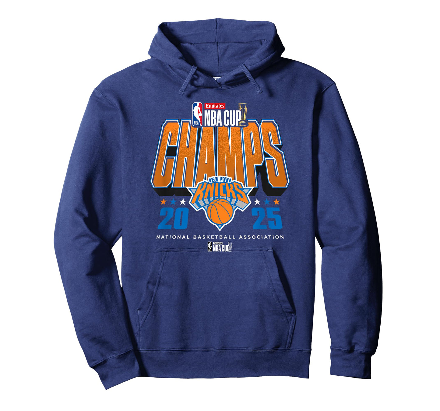 NBA Official Emirates Cup 2025 Champs New York Knicks T-Shirt