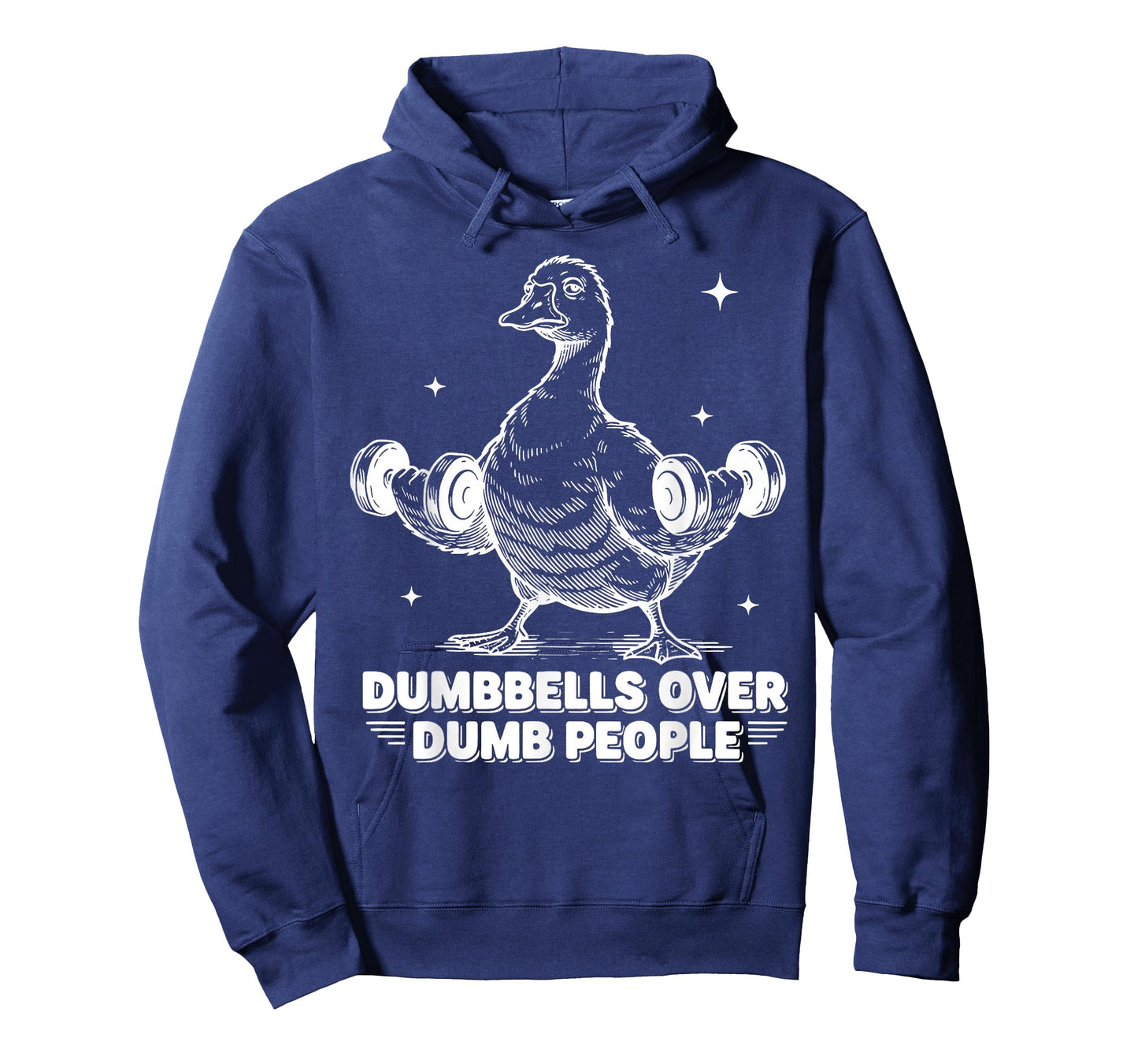 Dumbbells Over Dumb People Goose Weightlifting Gym Workout T-Shirt