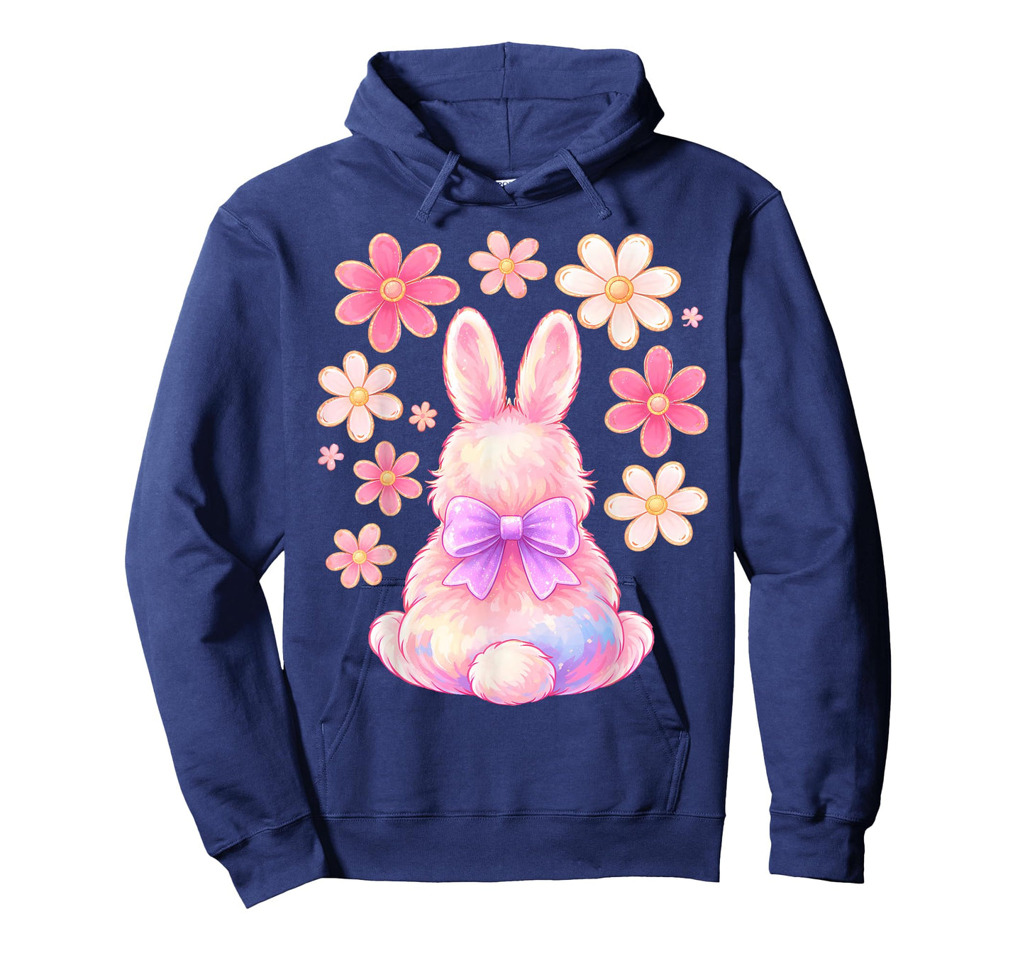 Girls Easter Bunny Face Pink Easter Kids Toddler Girls Women T-Shirt
