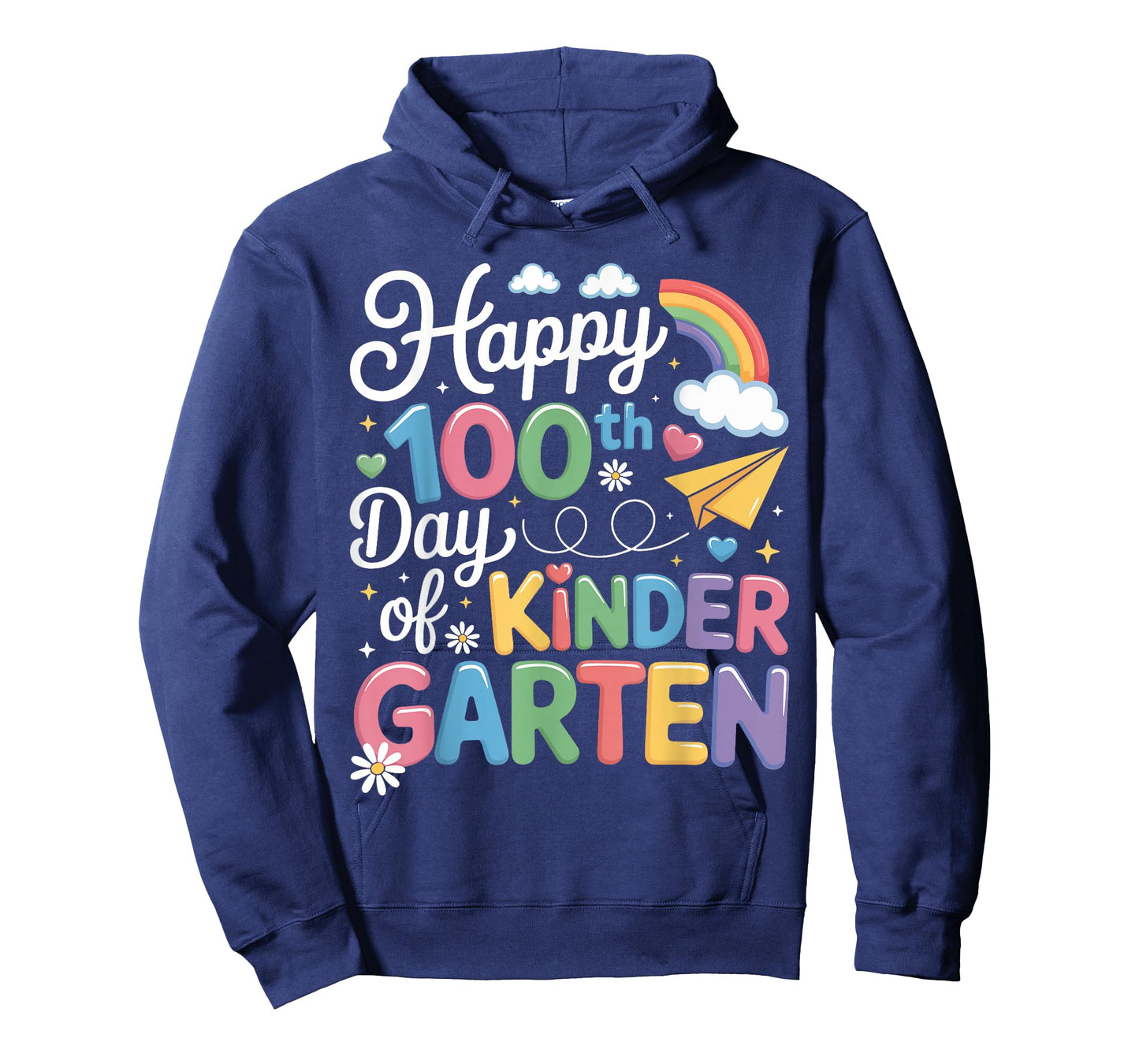 Happy 100th Day of Kindergarten Teachers Boys Girls 100 Days T-Shirt