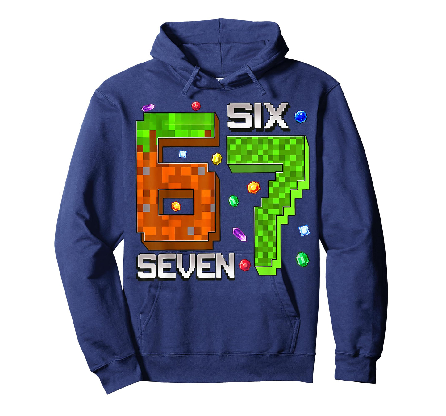 Funny Meme 67 Pixel Birthday Boy Six Seven 6 7 T-Shirt
