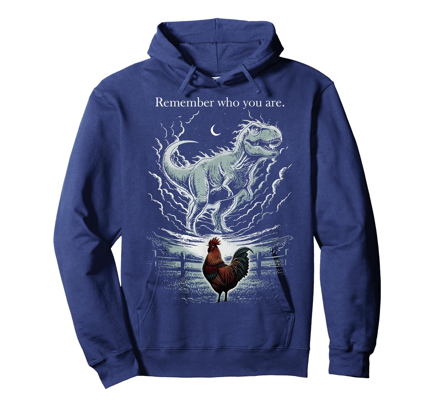 Vintage Remember Who are You Dinosaur Chicken Funny Meme T-Shirt