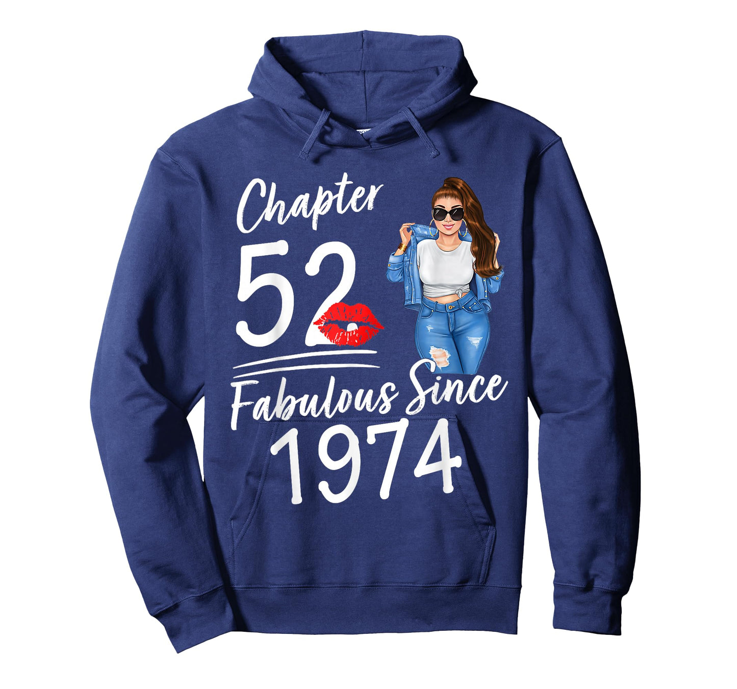Chapter 52 Fabulous Since 1974 Birthday Girl Afro Queen T-Shirt