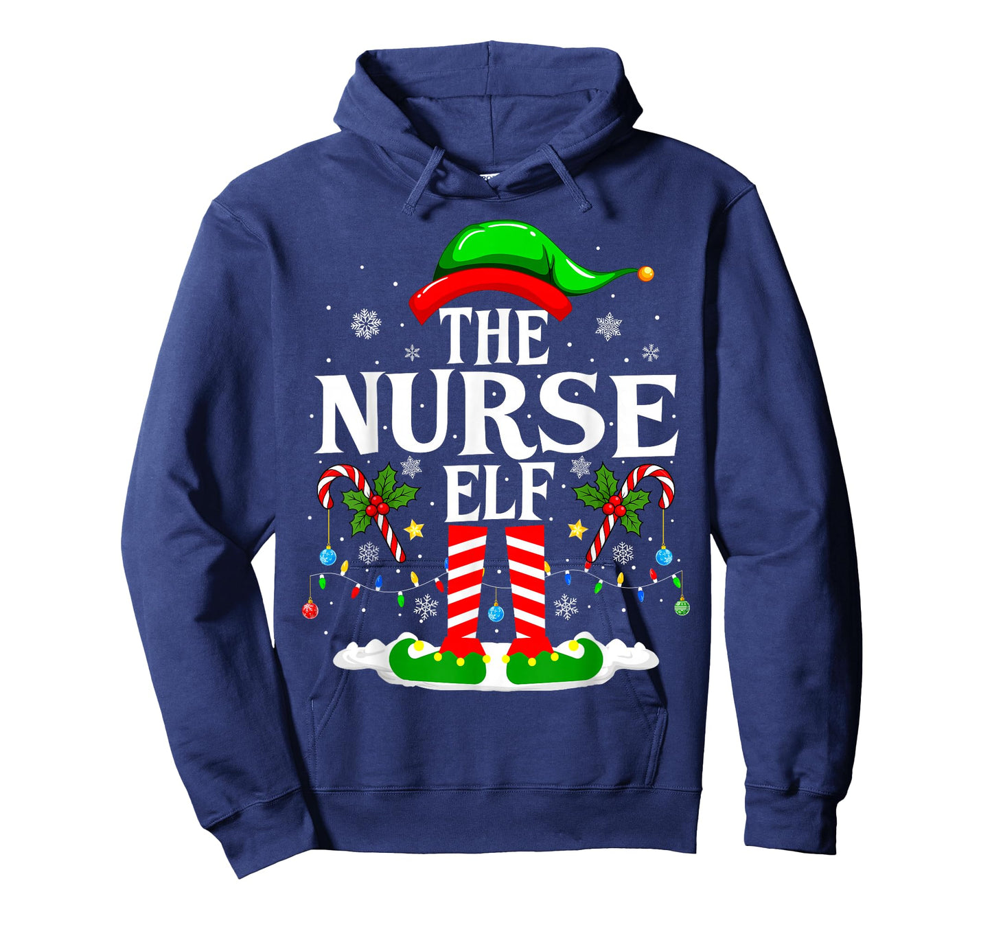 The Nurse Elf Christmas Nursing Funny RN Christmas Nurse T-Shirt
