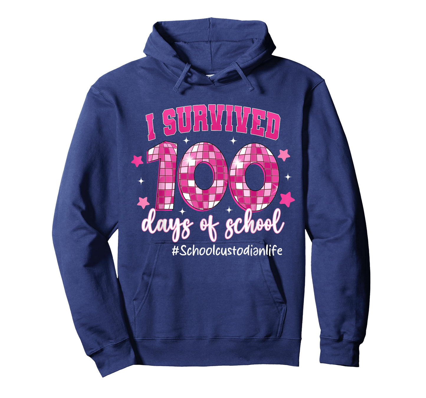I Survived 100 Days of School School Custodian Life T-Shirt