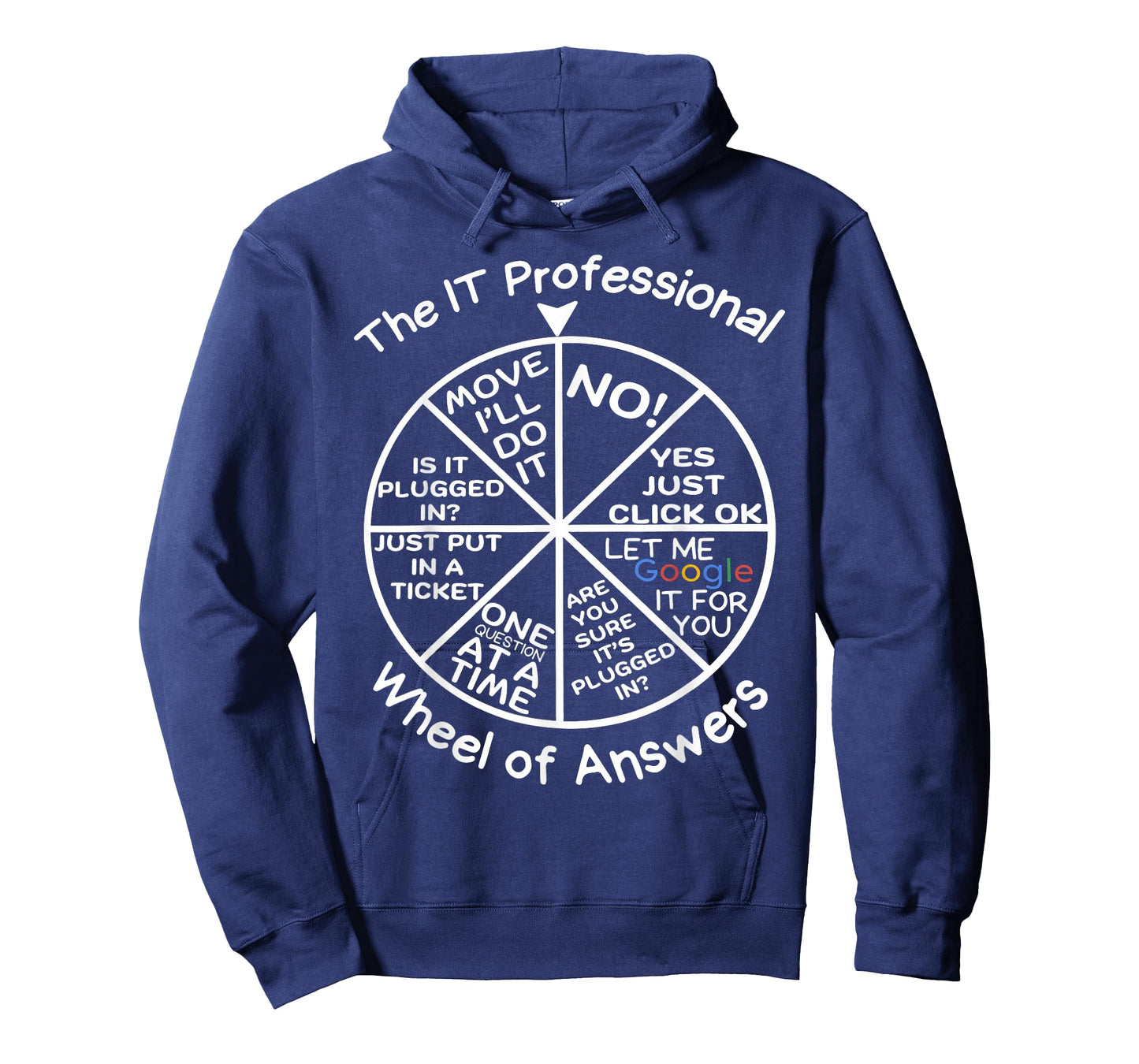 IT Professional Wheel of Answers Technical Supporter Coder T-Shirt