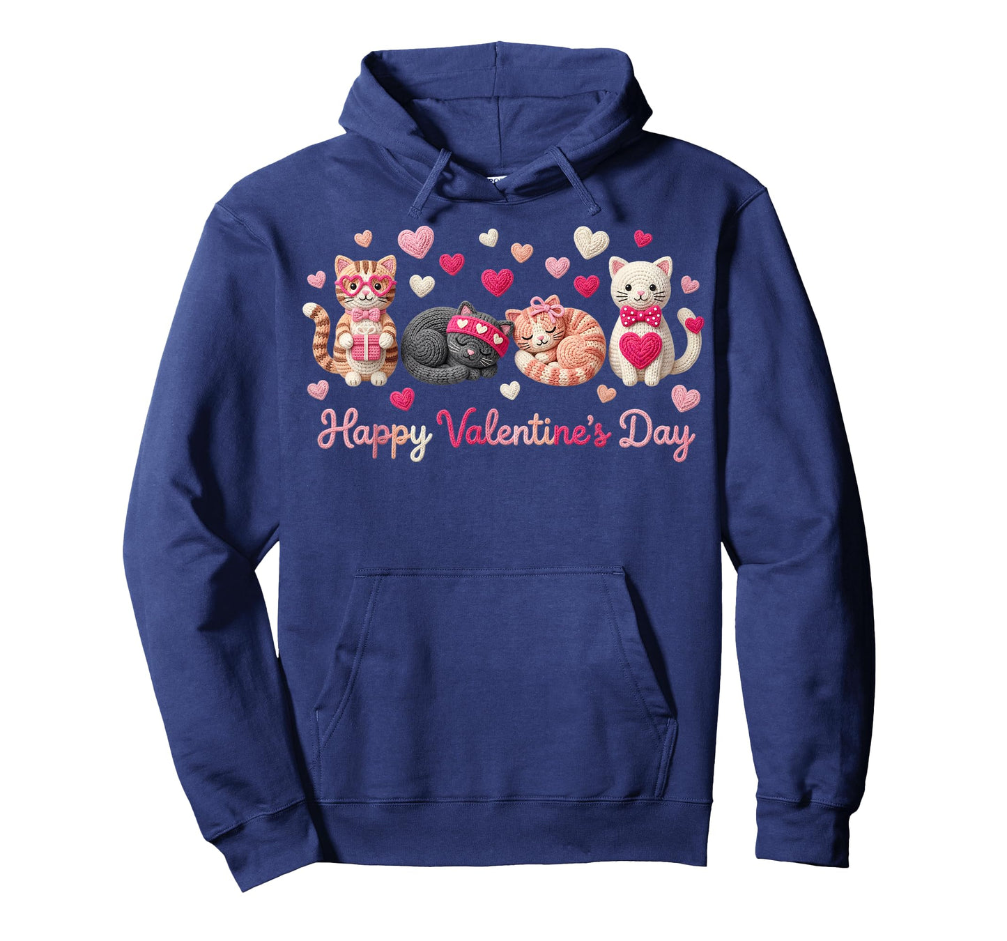 Cute Cats Happy Valentine Kitten Lover Holiday T-Shirt
