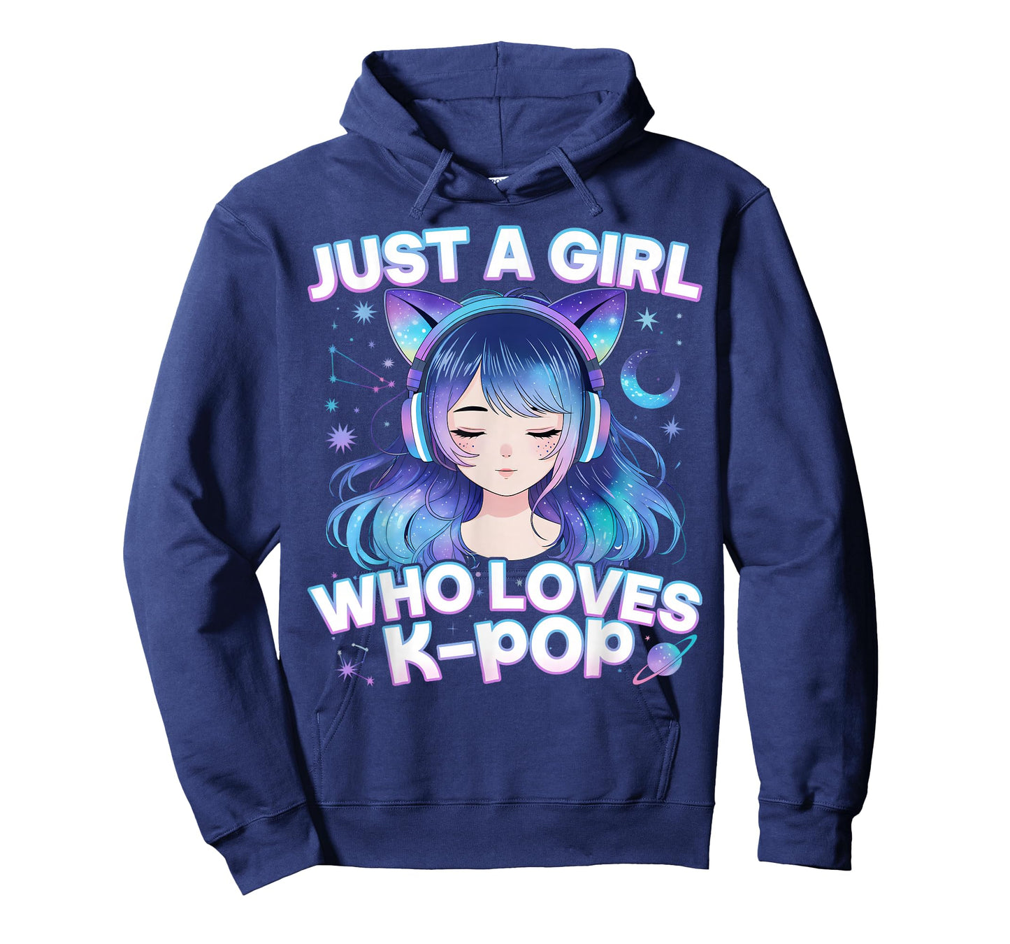 Just A Girl Who Loves K-Pop Cute Listening Kpop Music Lovers T-Shirt