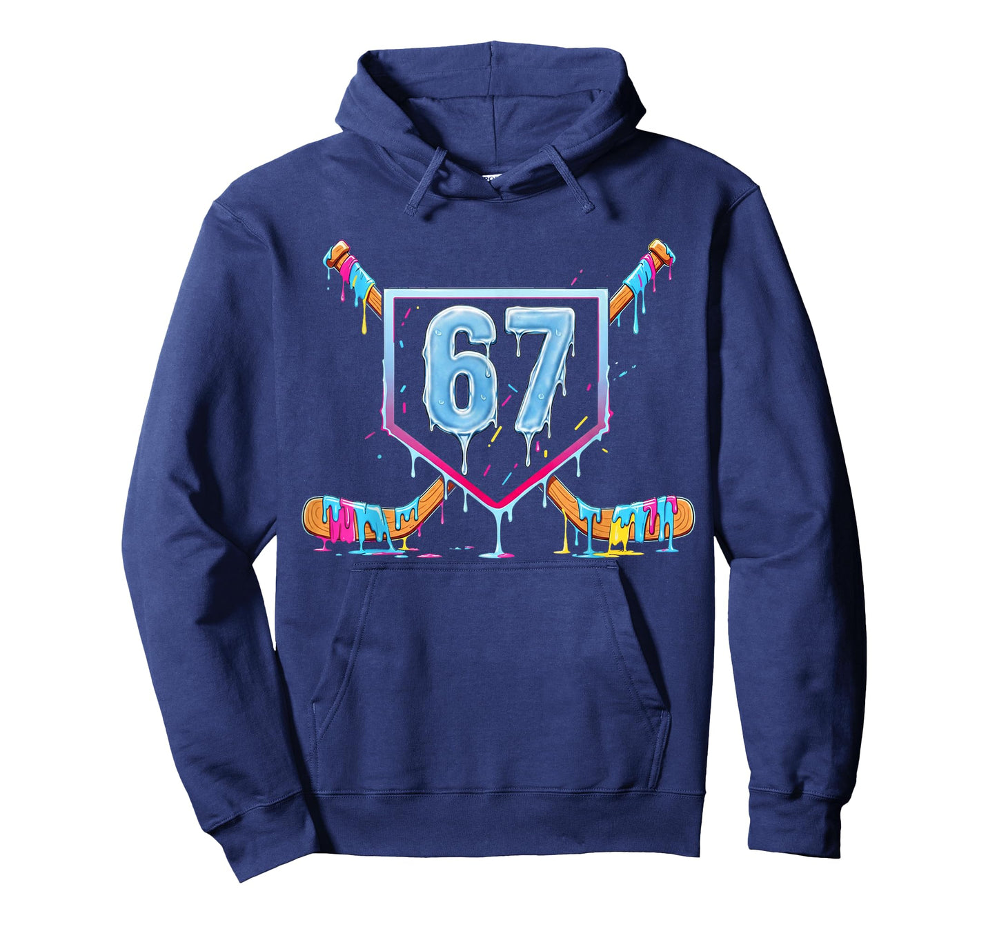 67 Hockey Drip Meme Number Graphic Design T-Shirt