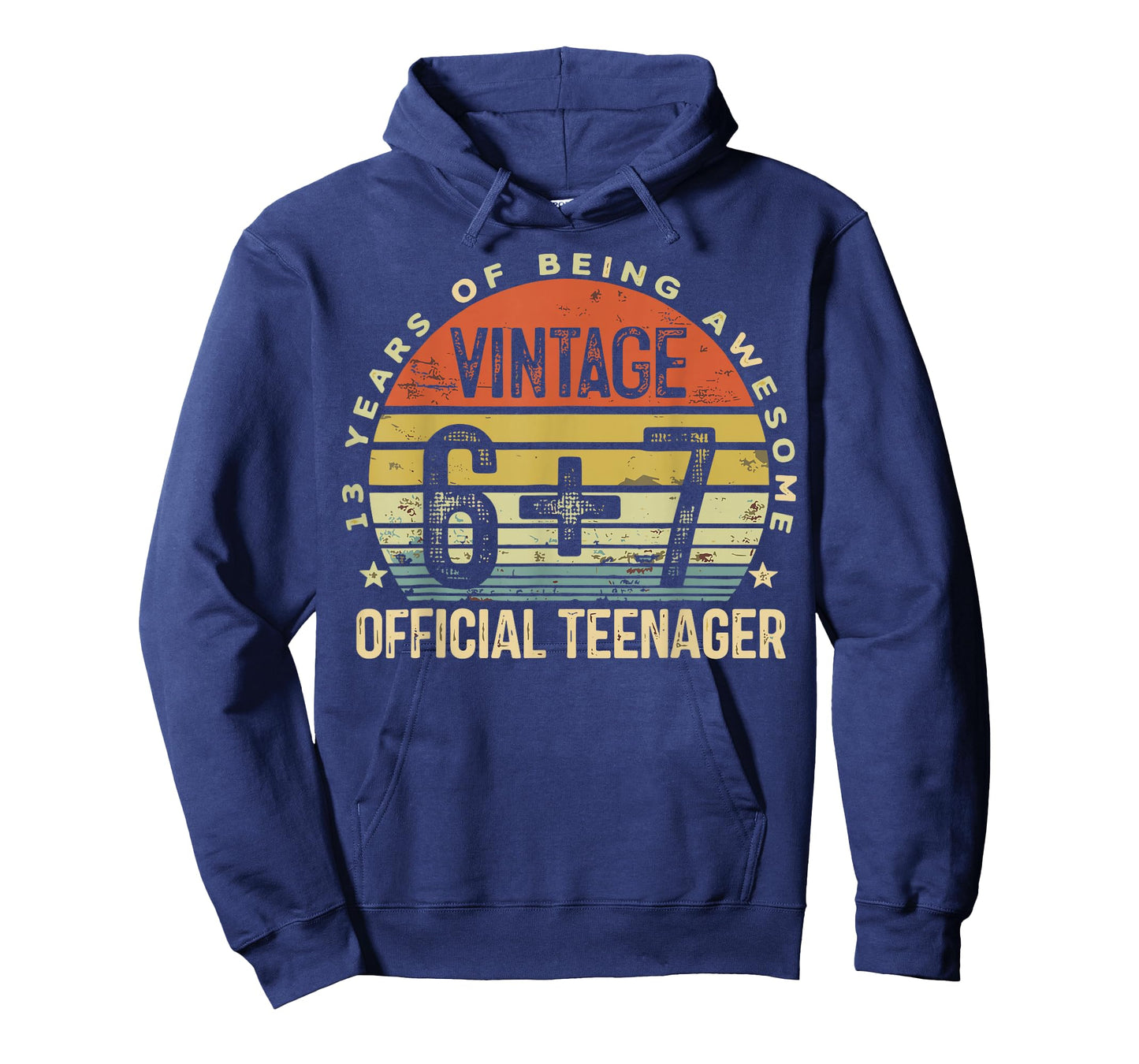Vintage 2013 Official Teenager 6+7 Years of Being Awesome T-Shirt