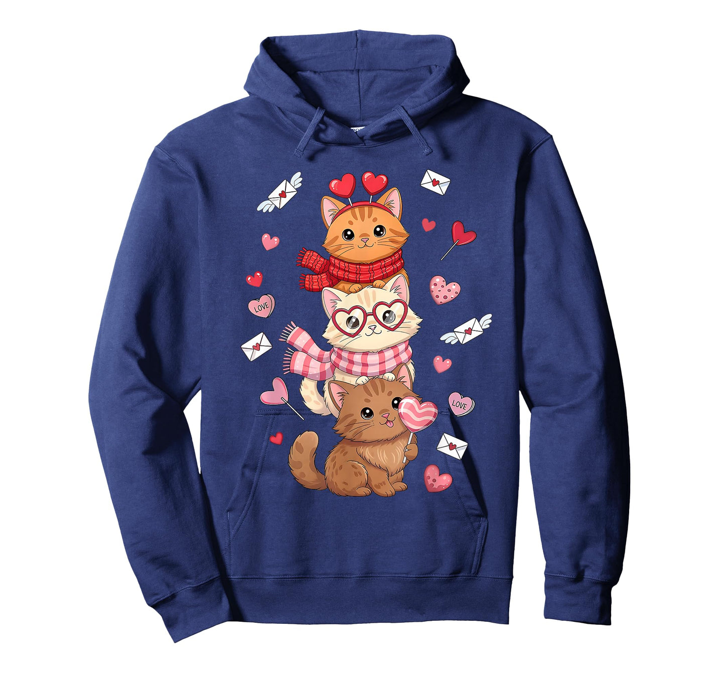 Valentine Cat Happy Meowentines Heart Valentines Cat Lover T-Shirt