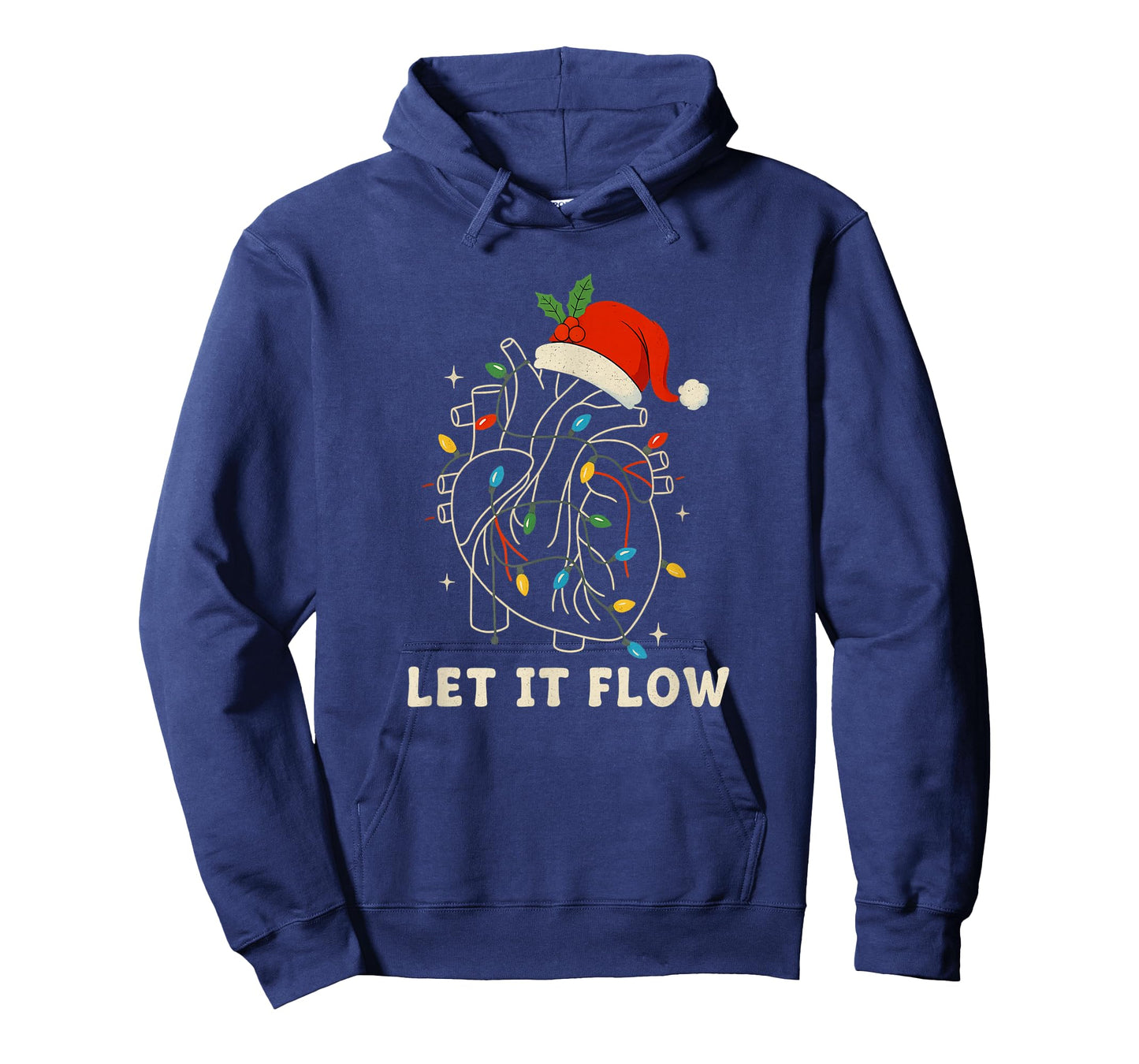 Let It Flow Funny Anatomical Heart Christmas, Medical T-Shirt