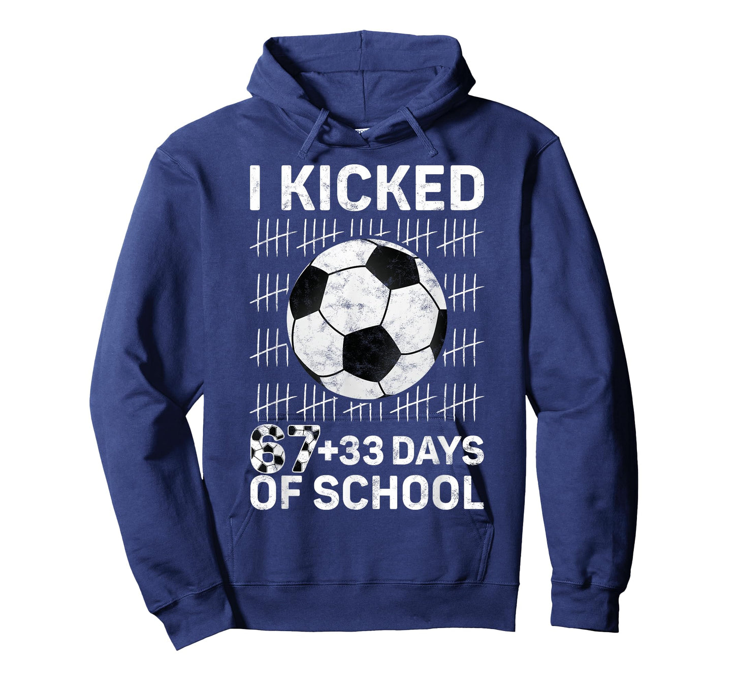 I Kicked 67 33 Days of School Soccer Boys Kids 100th Day T-Shirt