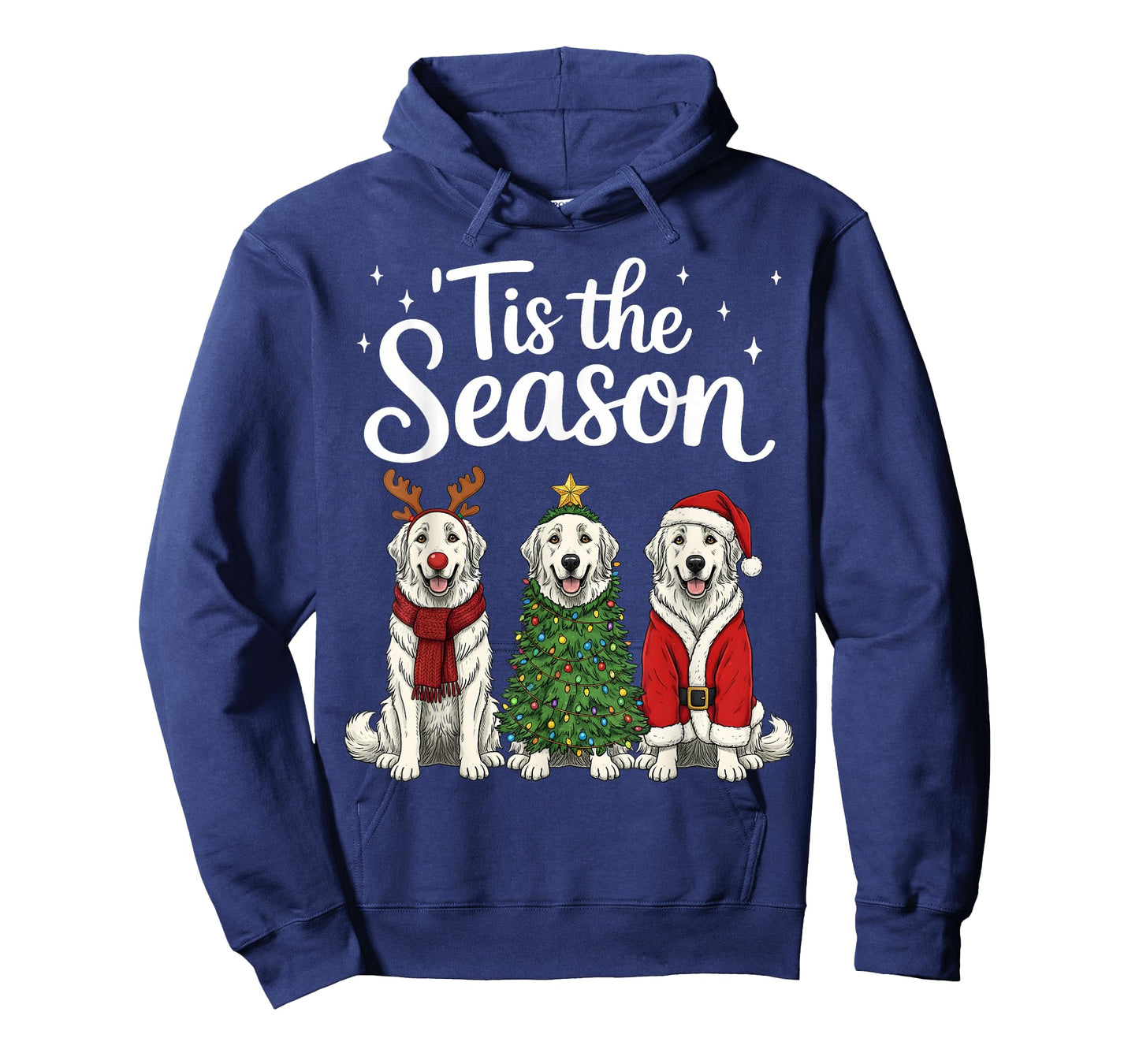 Tis The Season Great Pyrenees Christmas Santa Dog Lover T-Shirt
