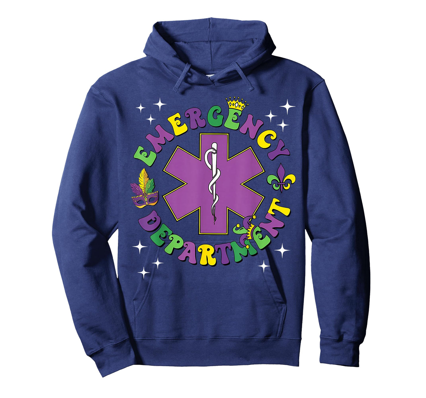 Mardi Gras Emergency Department Nurse New Orleans Nursing T-Shirt