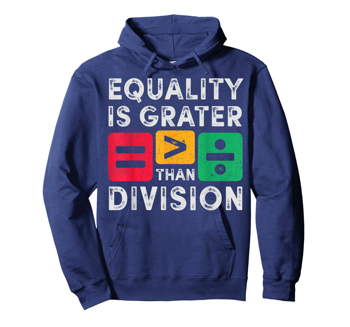 Equality is Greater Than Division Math Black History Month T-Shirt