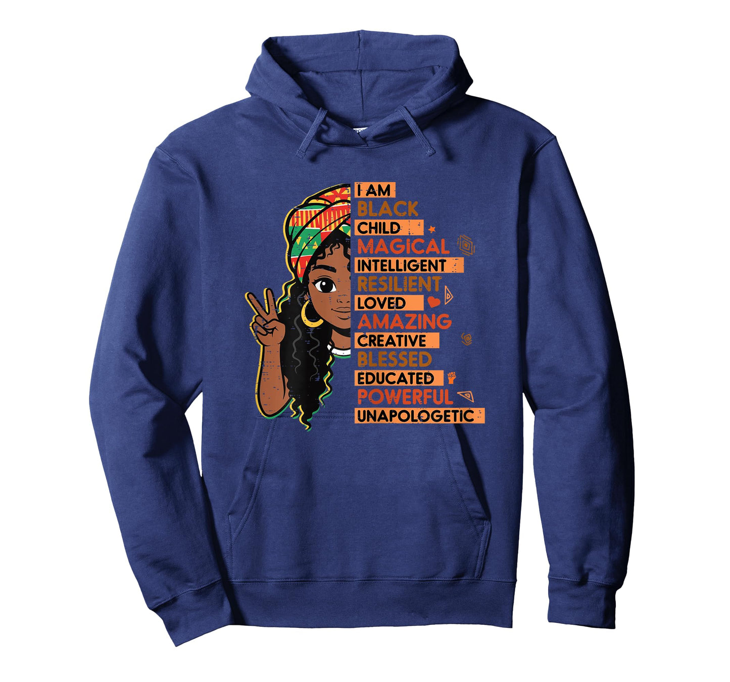 I Am Black Child Magical African Girl History Month Kids T-Shirt