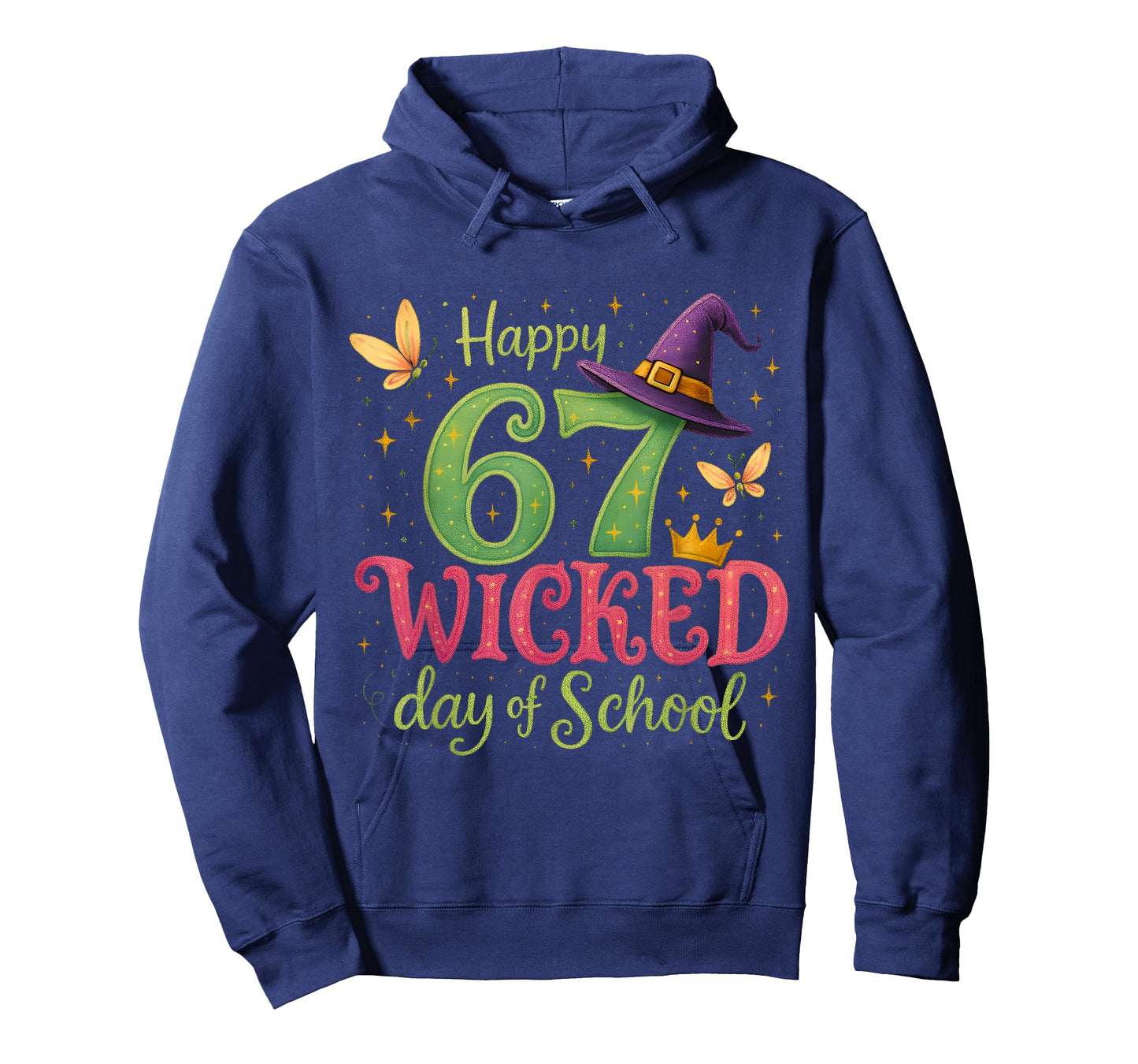 Happy 67 Wicked Day of School Sparkly Magical Teacher T-Shirt