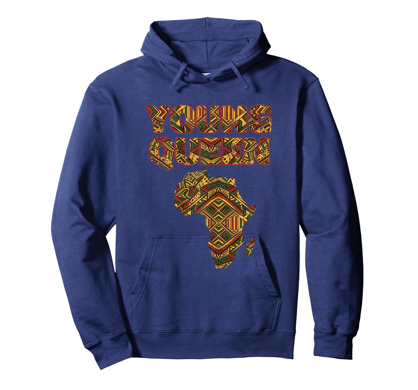Black History Young Queen Africa Map African Girls Kid Women T-Shirt