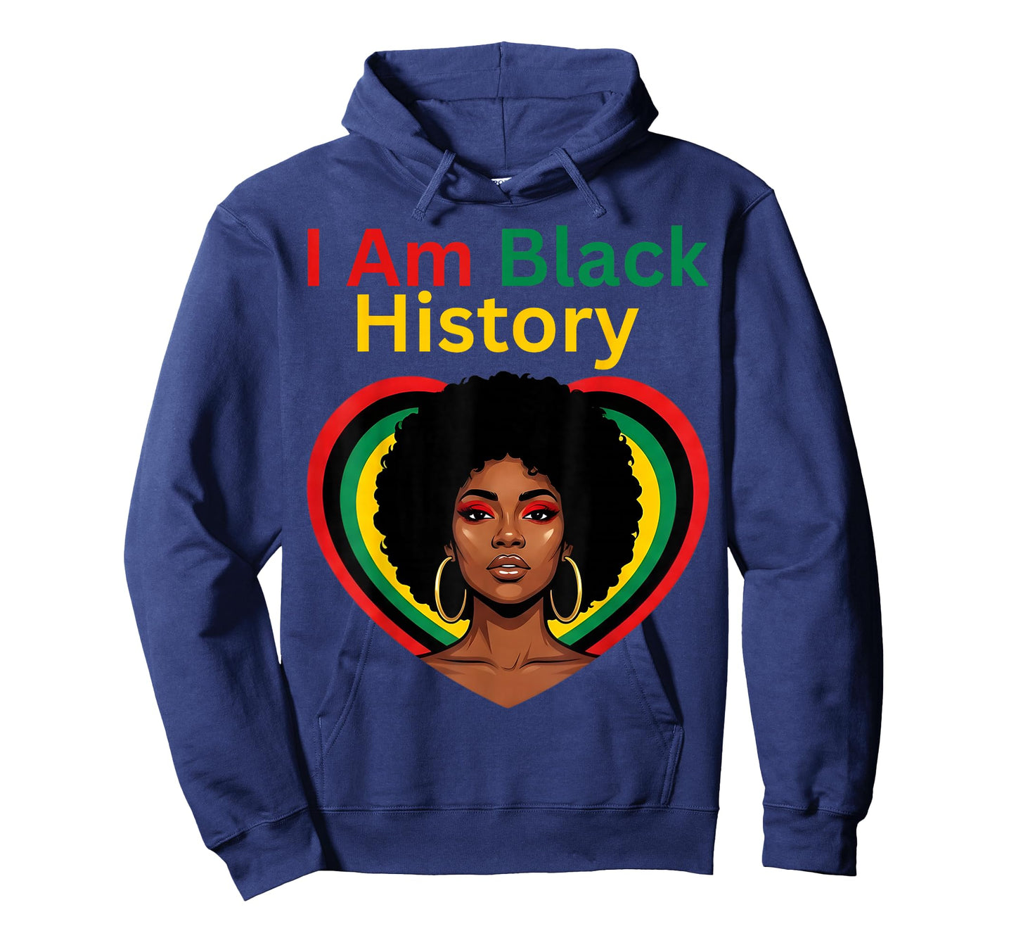 I Am Black History Heart Month Pride Men Women T-Shirt