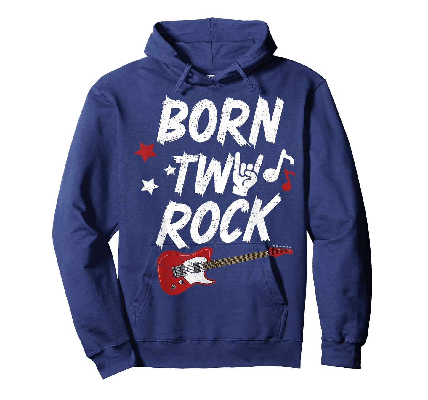 Kids 2nd Birthday Guitar Born Two 2 Year Old Rock Bday Boys T-Shirt