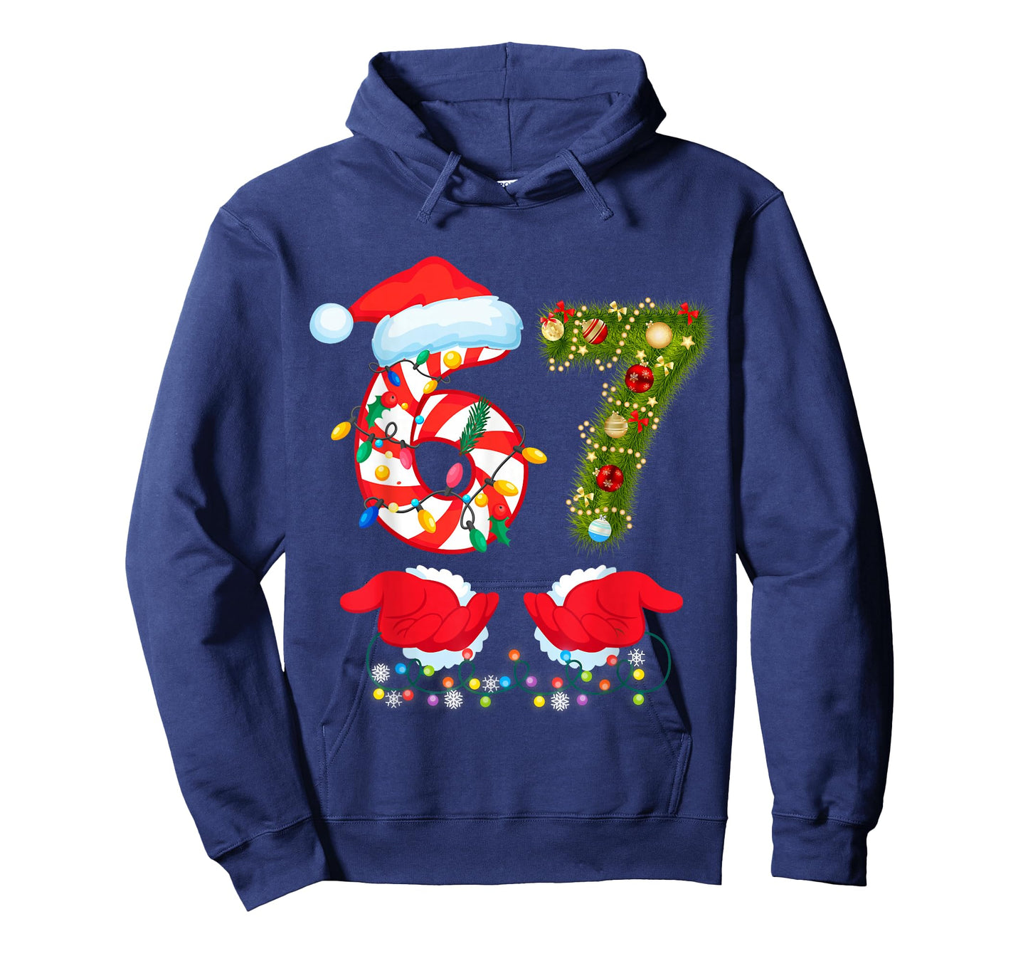 67 Christmas 6 7 Meme Pajamas Holiday 67 Christmas Sweater T-Shirt