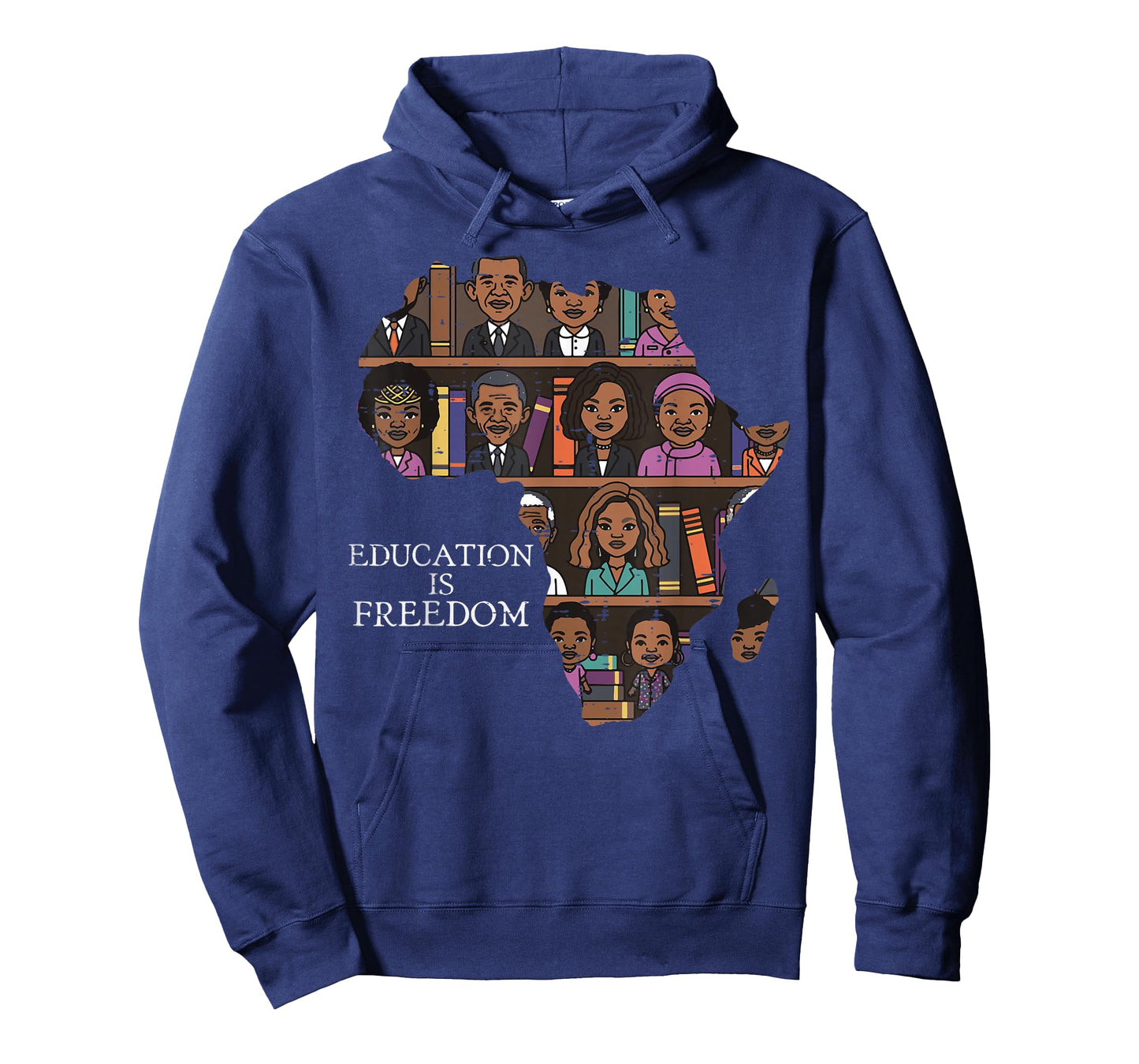 Black History Education Freedom Africa Map Men Women Kids T-Shirt