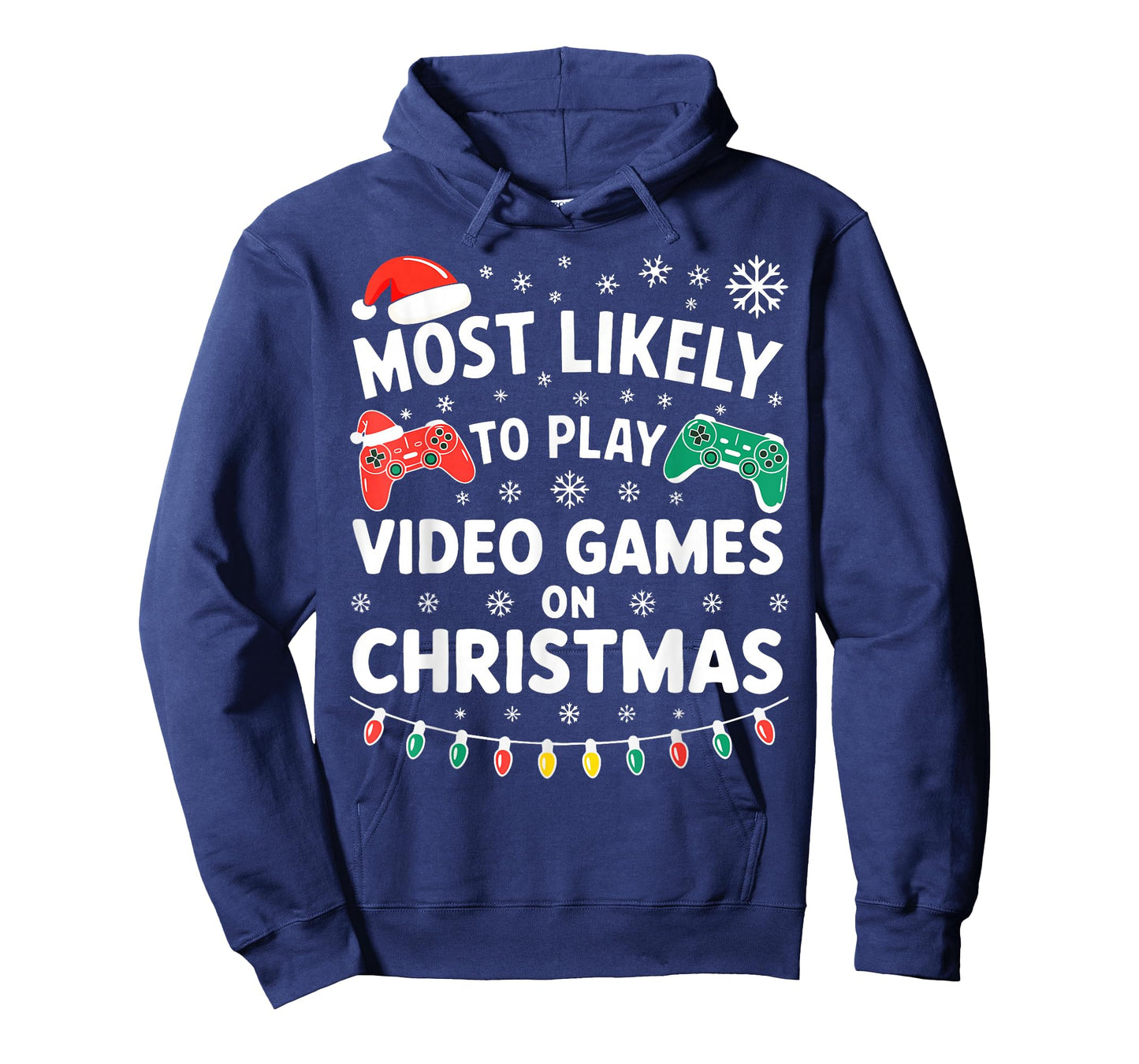 Most Likely to Play Video Games On Christmas Shirt Gamer T-Shirt
