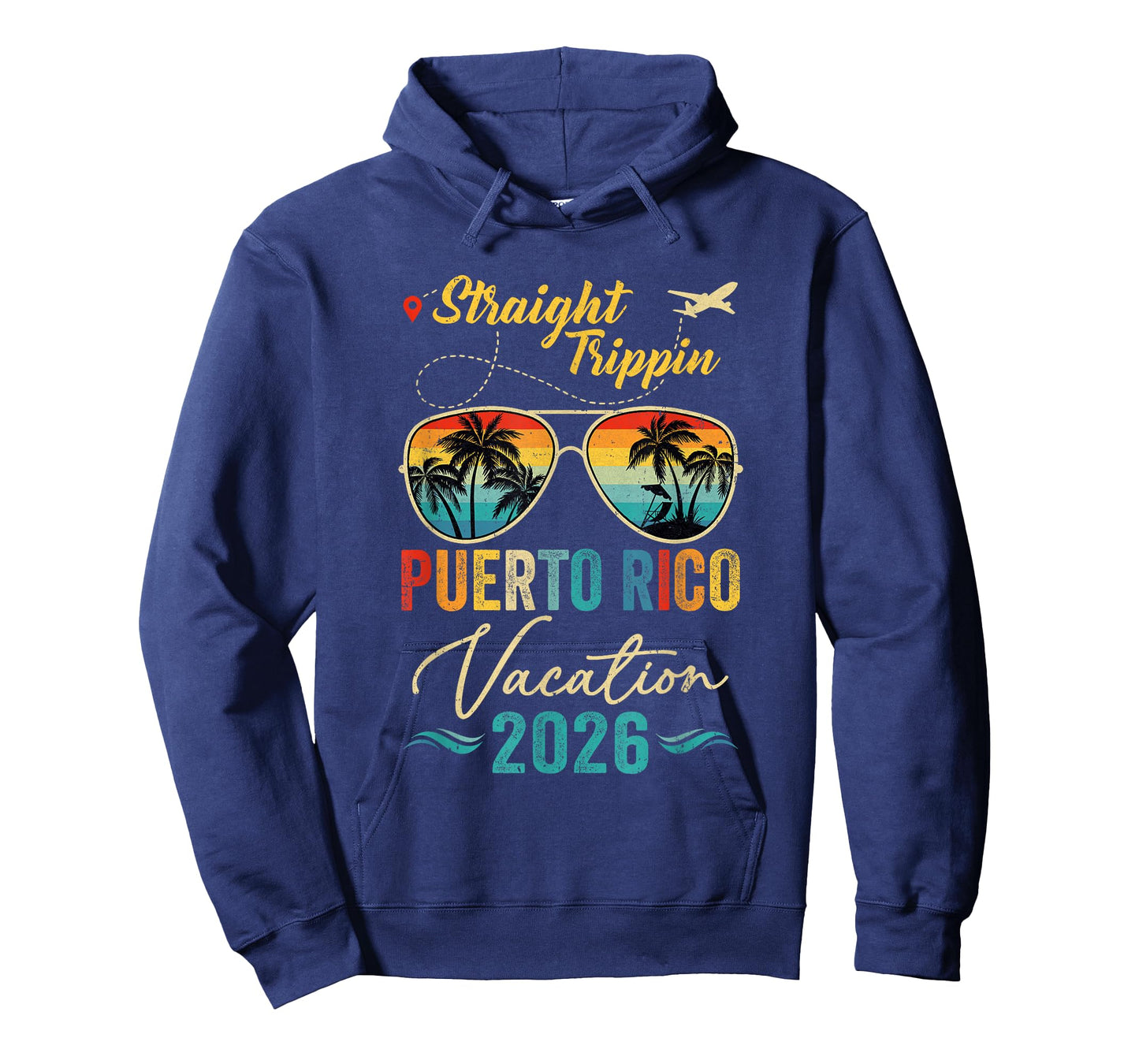 Straight Trippin Puerto Rico 2026 Family Summer Vacation T-Shirt