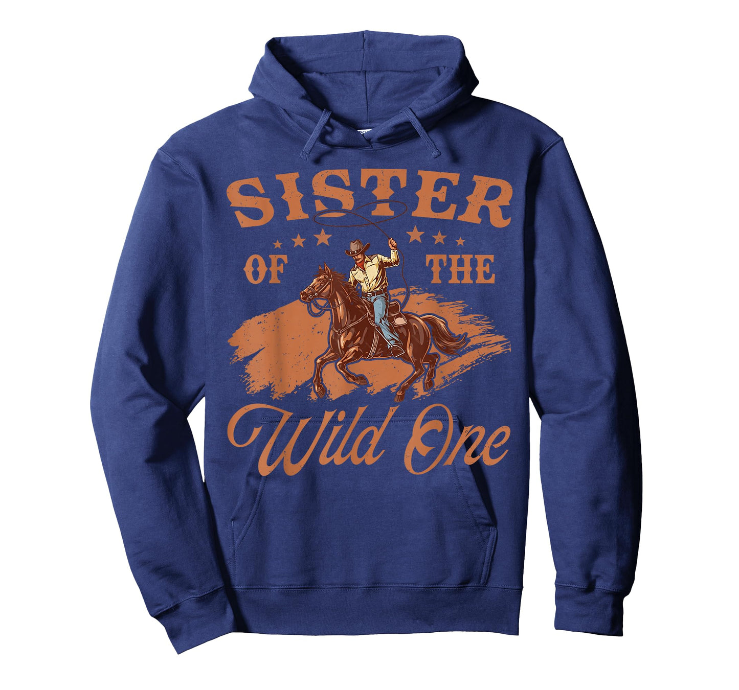 Sister of The Wild One Cowboy Western Rodeo Party Matching T-Shirt