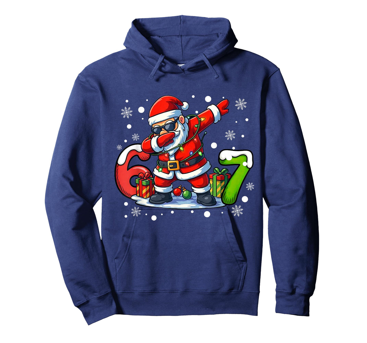 6 7 Meme Christmas 67 Six Seven Santa Dabbing Xmas Boys Kids T-Shirt