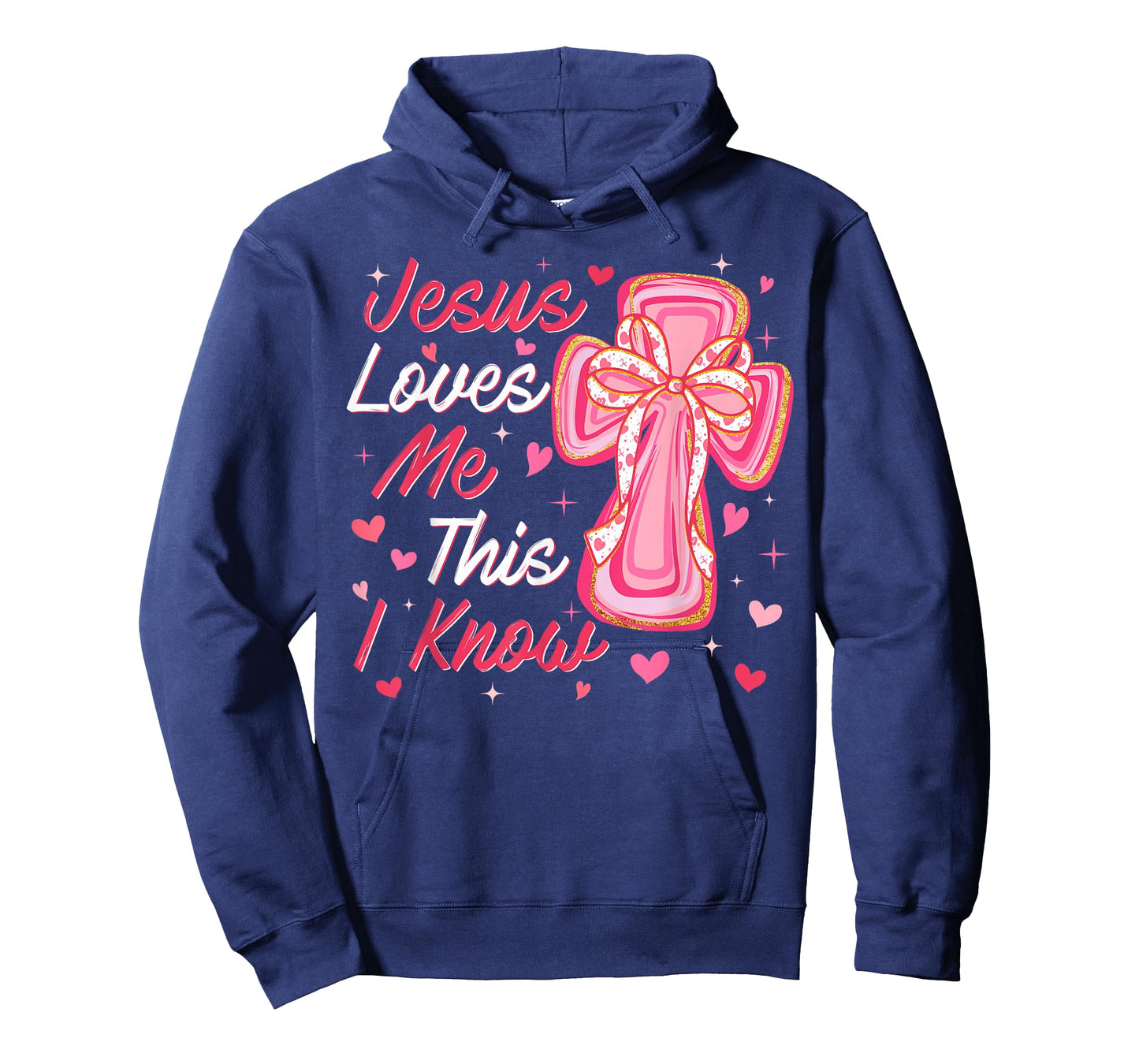 Valentine Jesus Loves Me This I Know Christian Cross Bow T-Shirt