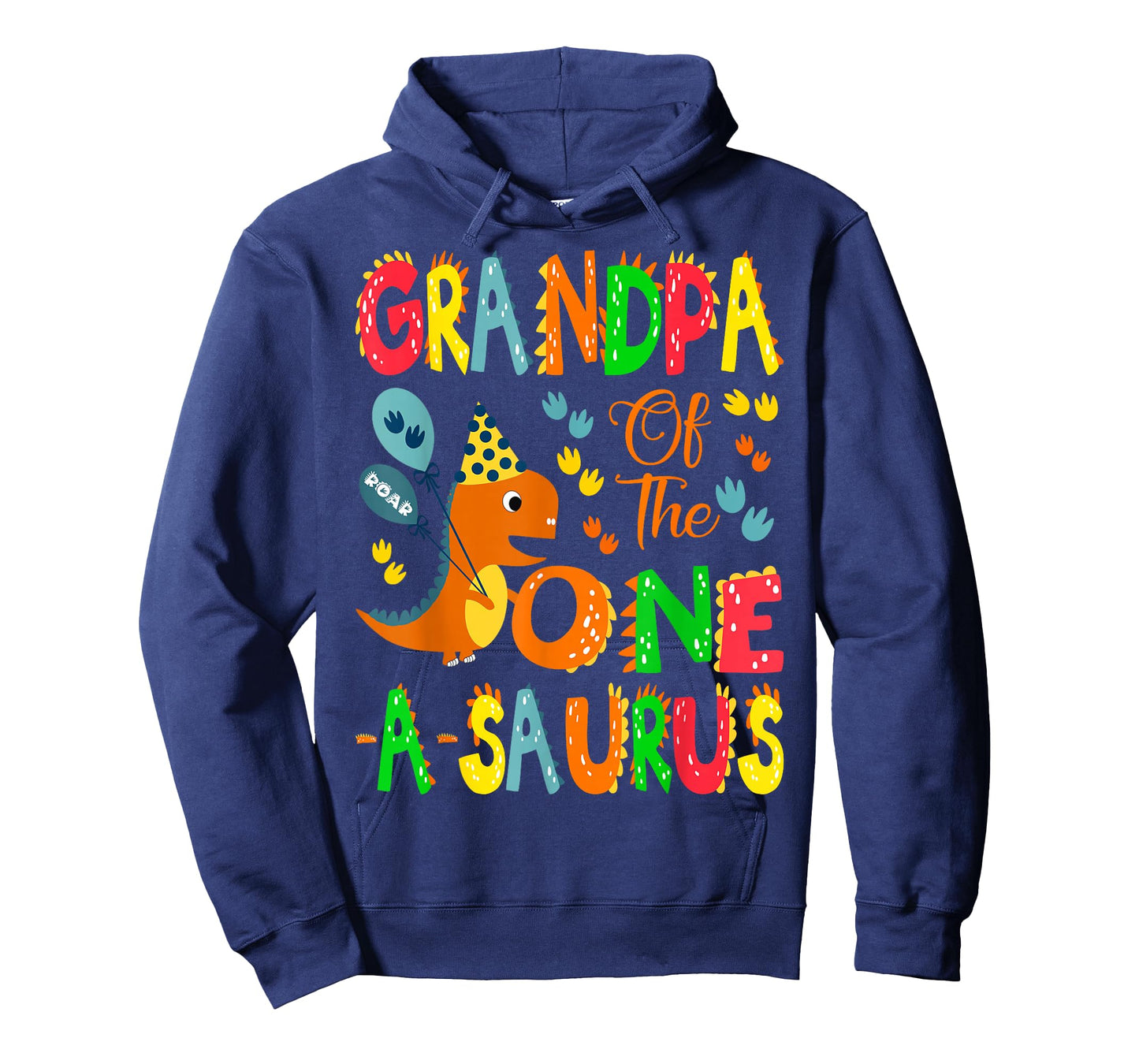 Grandpa of The One-A-Saurus 1st Birthday Boy Dinosaur Lover T-Shirt