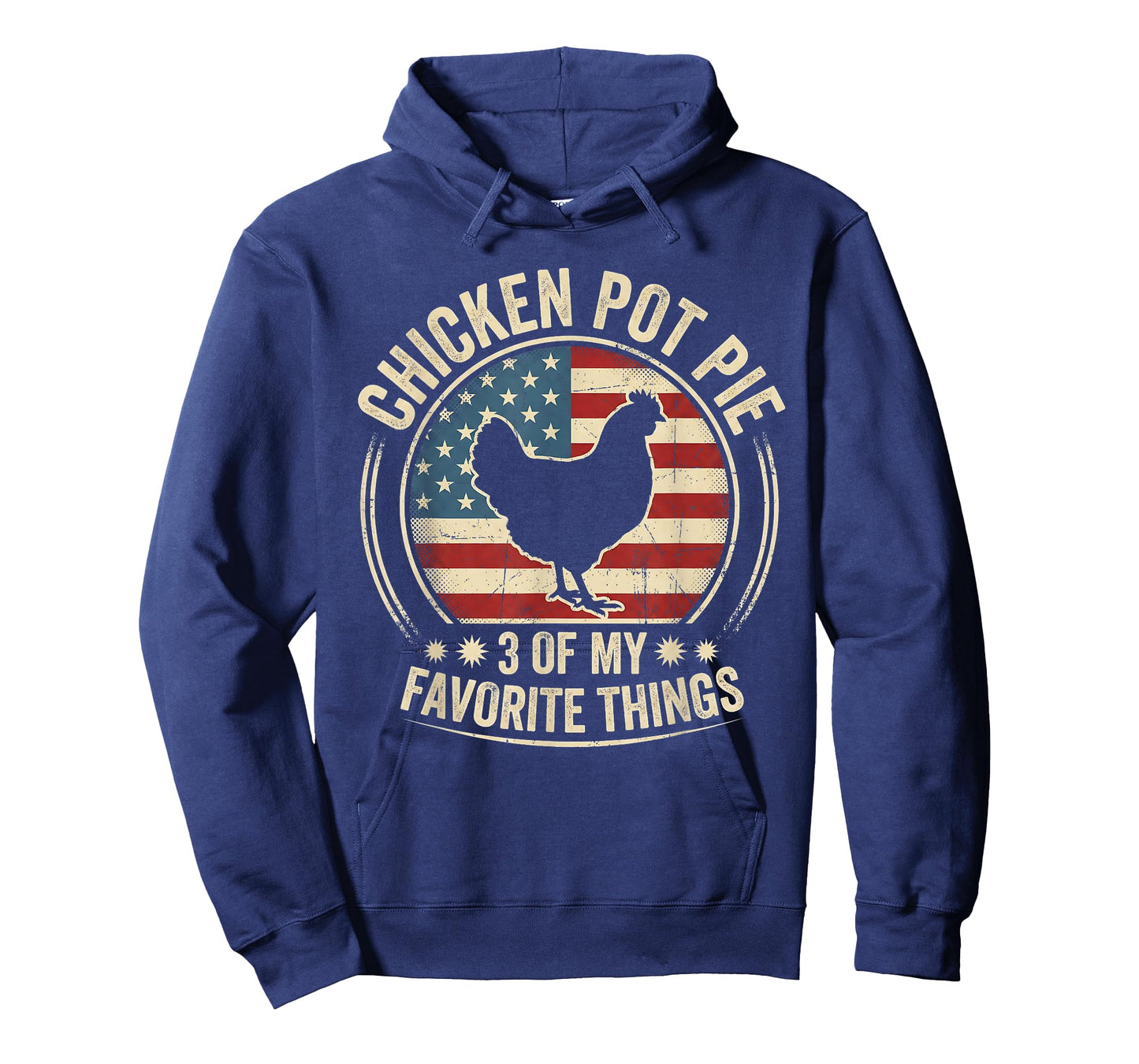 Chicken Pot Pie Three of My Favorite Things Funny Pot Pie T-Shirt