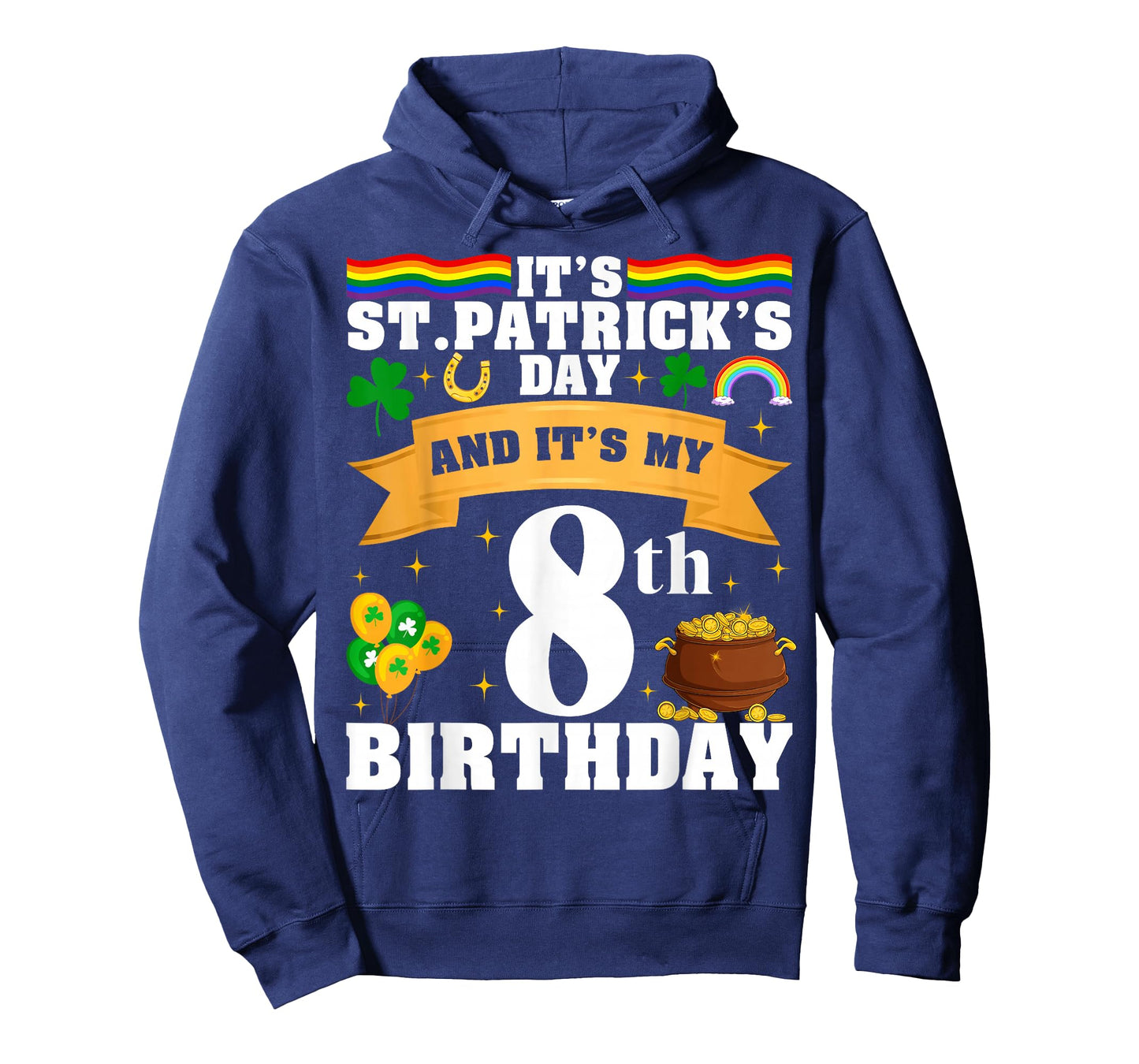 It's St. Patrick's Day and It's My 8th Birthday Party T-Shirt